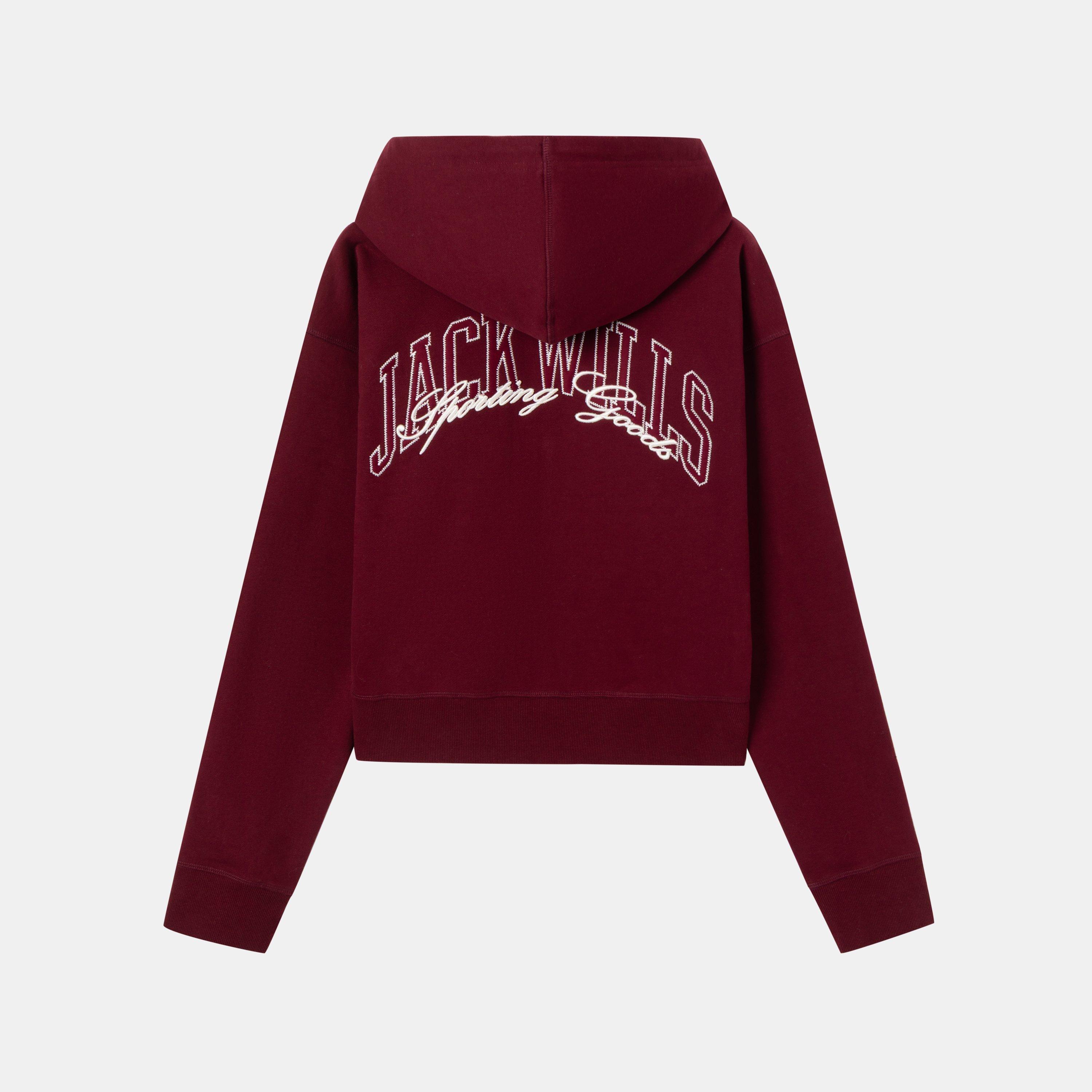 Burgundy - Jack Wills - JW Sport Hoodie Ladies - 2