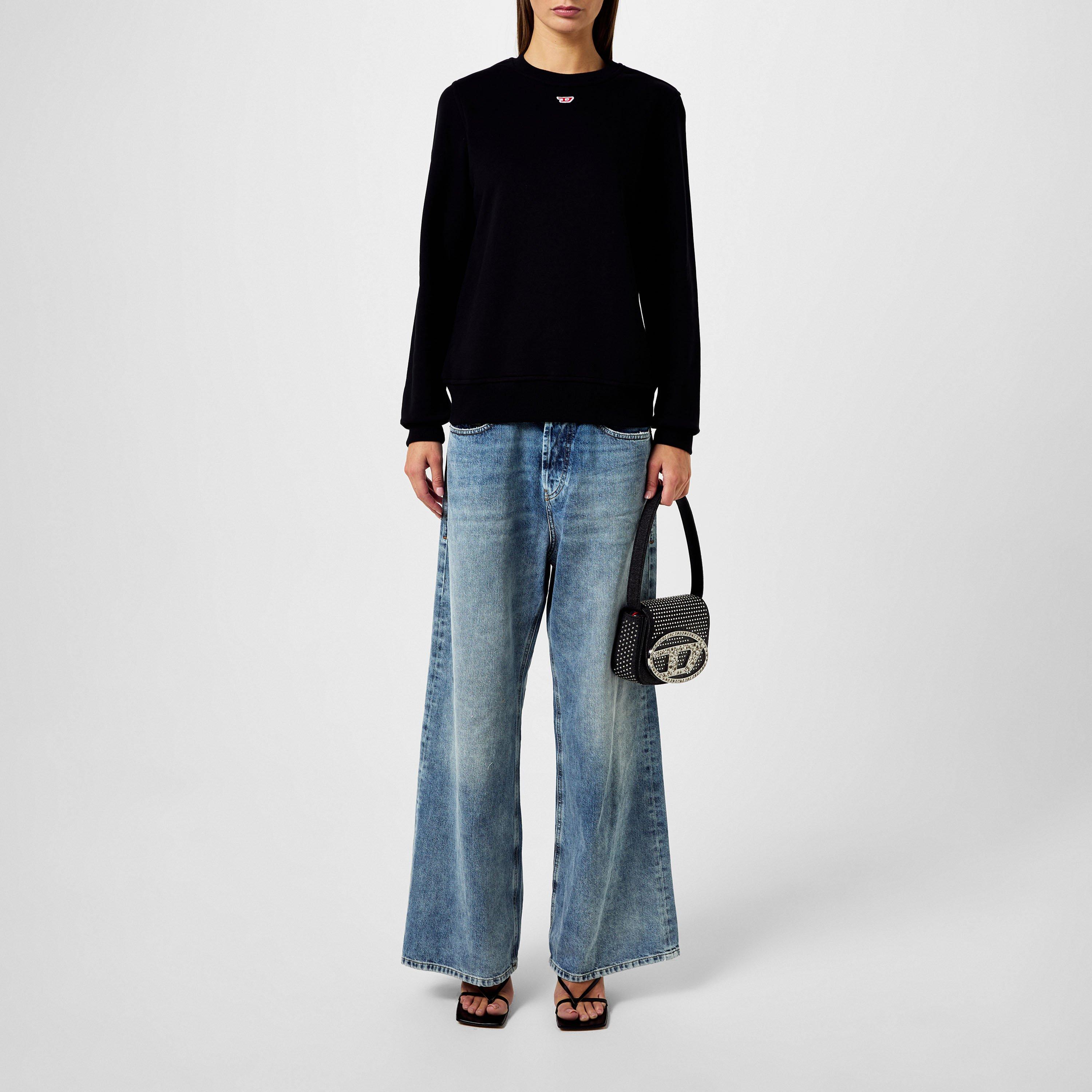 Black 9XX - Diesel - Small Mid Logo Crewneck Sweater - 4