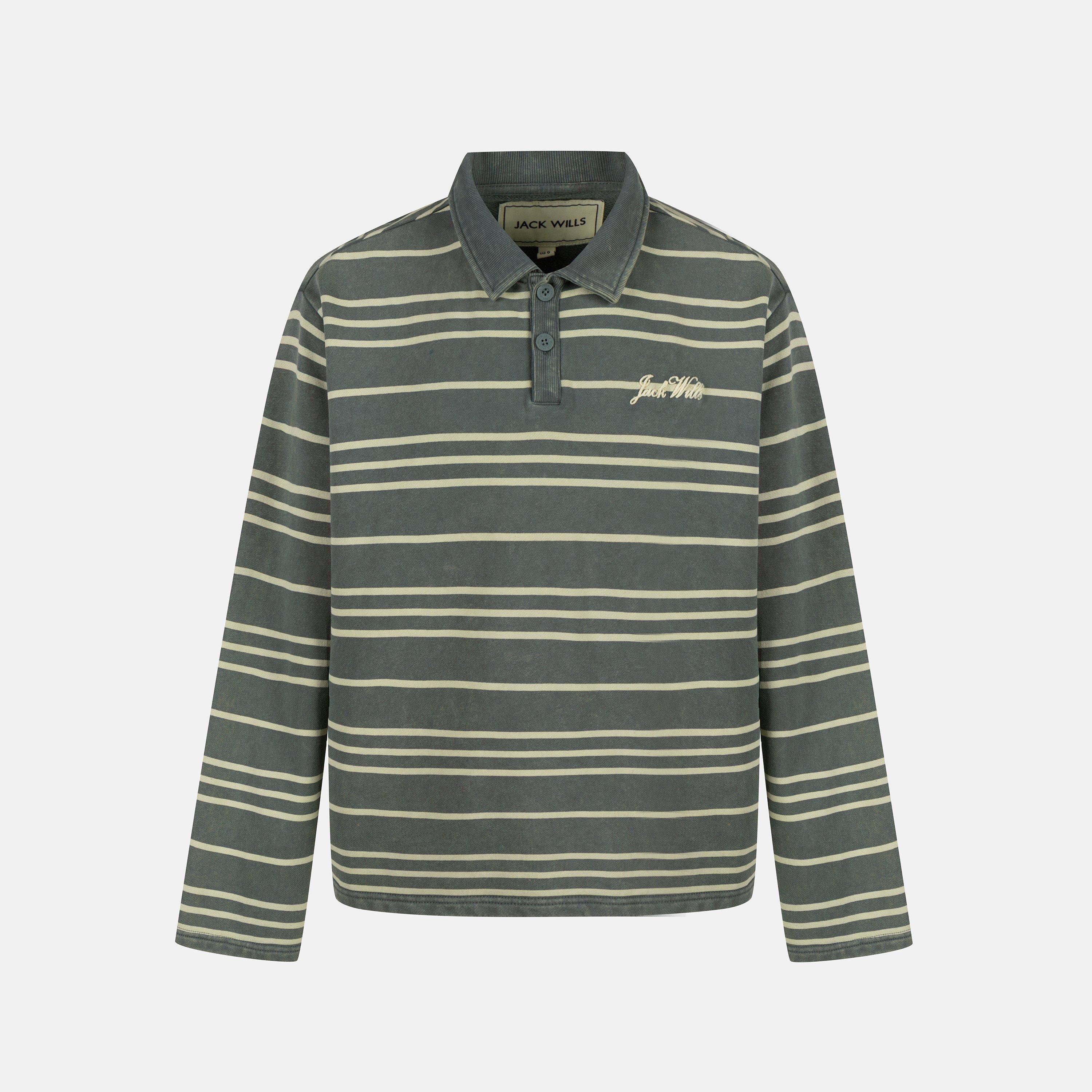 Rayure verte - Jack Wills - JW Rugby Shirt Ld64 - 1