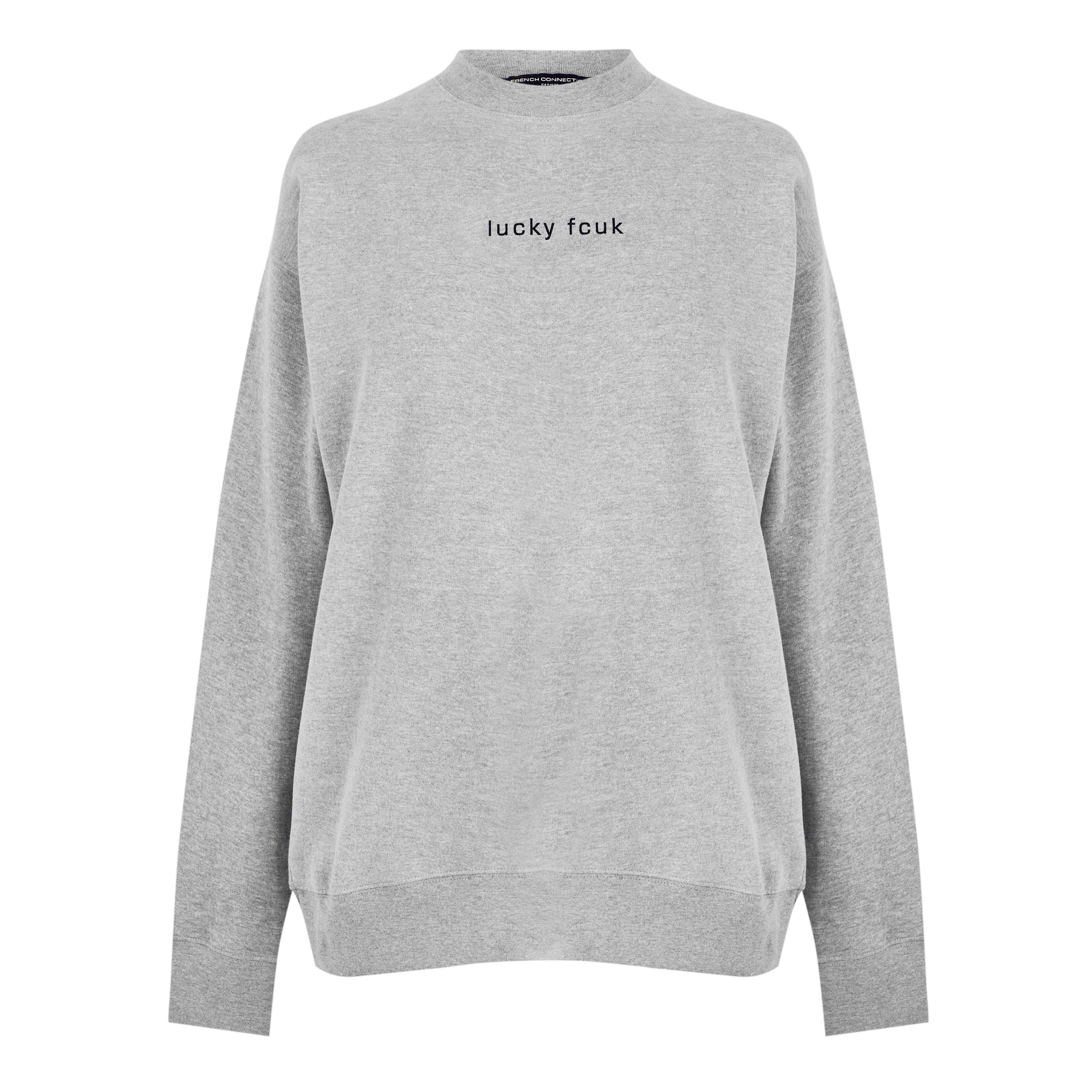 LUCKY FCUK - FCUK - Women's Slogan Crew-Neck Sweatshirt - 5