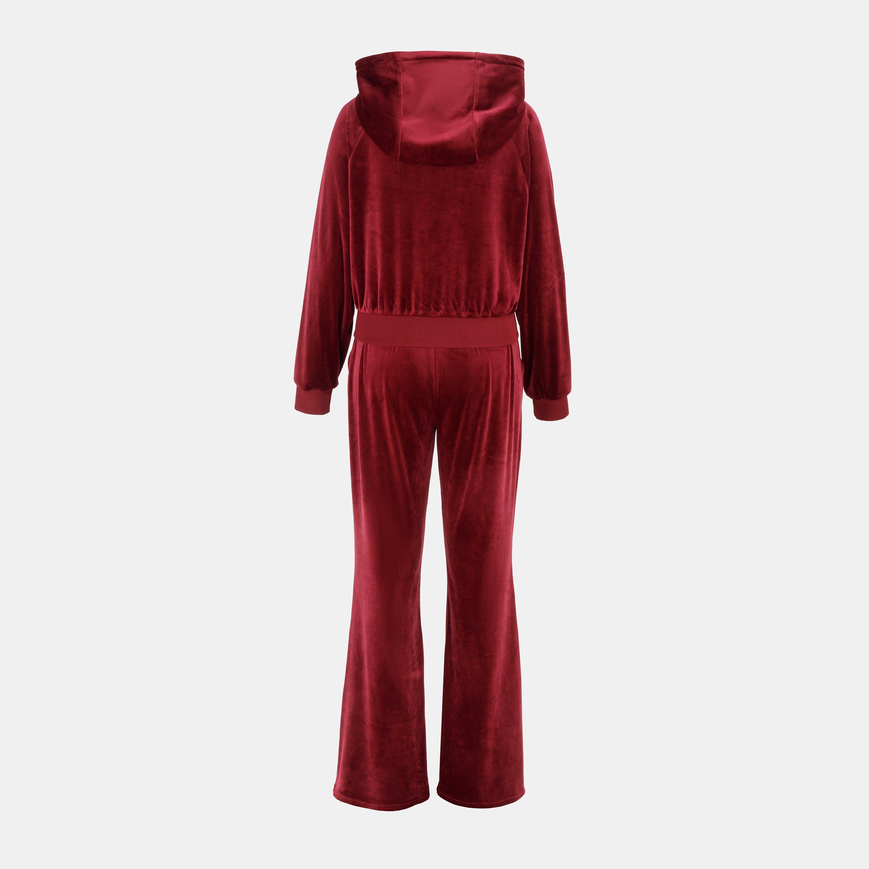 Bourgogne - Miso - Women's Velour Tracksuit - 2