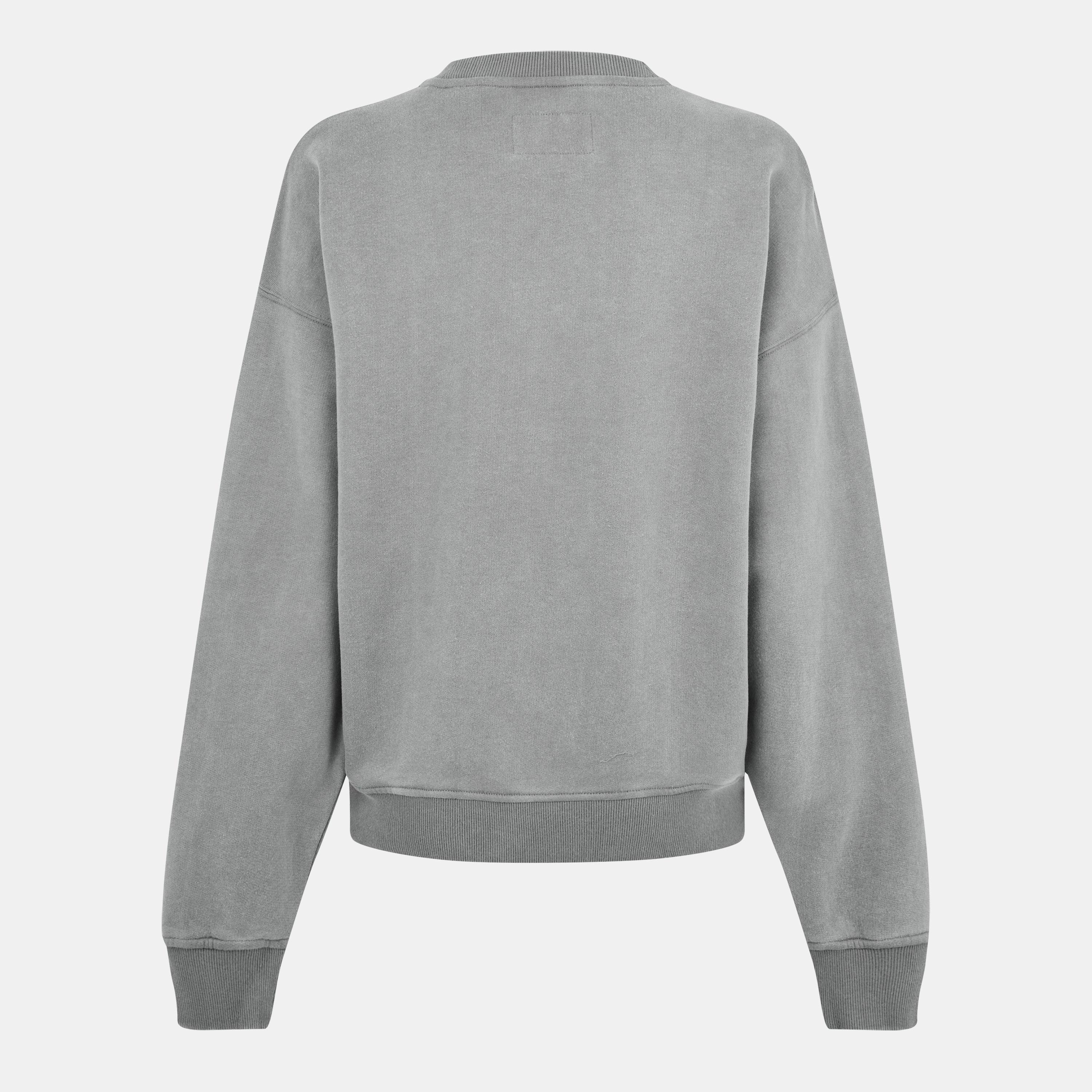 Grey Washed - Jack Wills - JW Washed Crew Sweatshirt - 2
