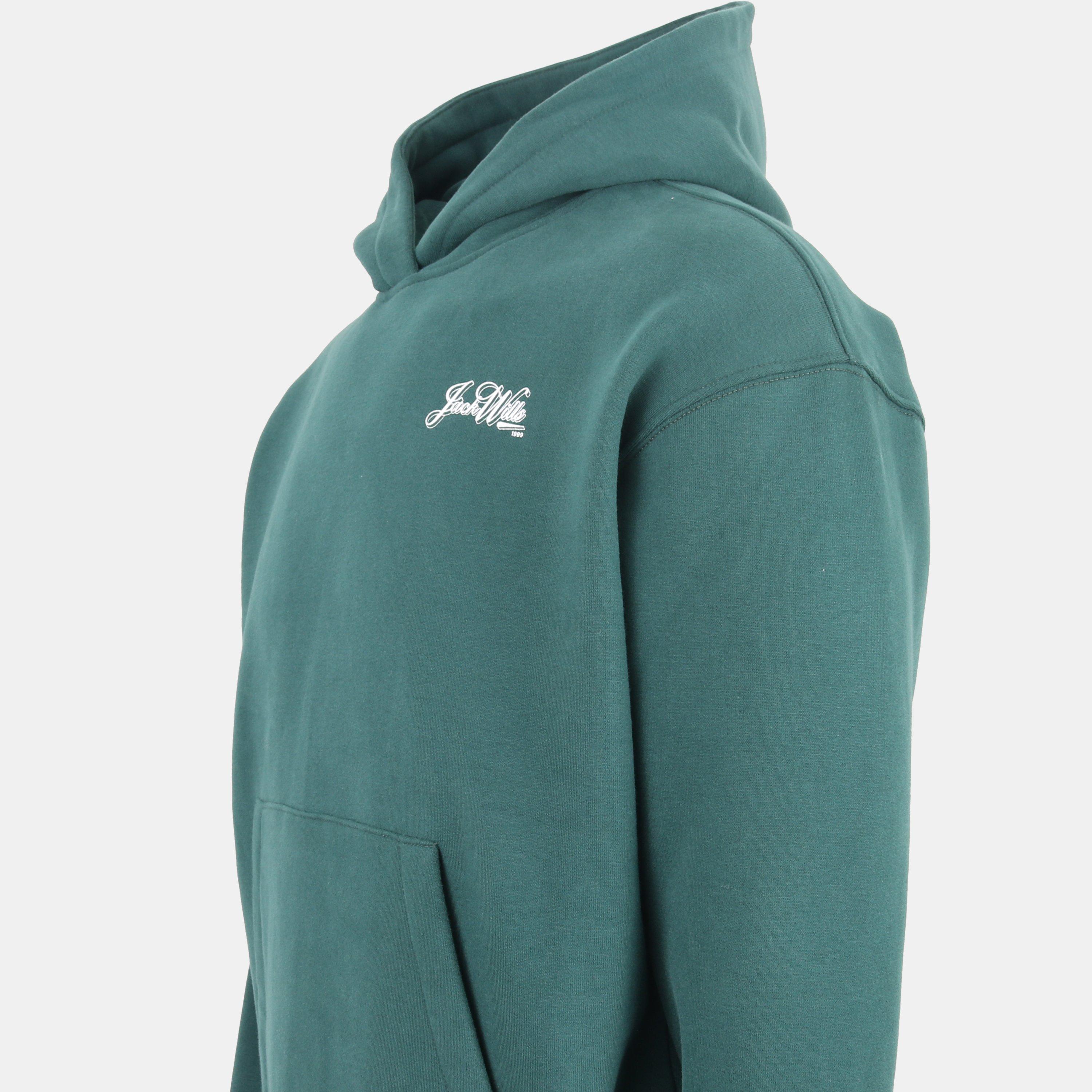 Green/White - Jack Wills - JW Script Hoodie - 3