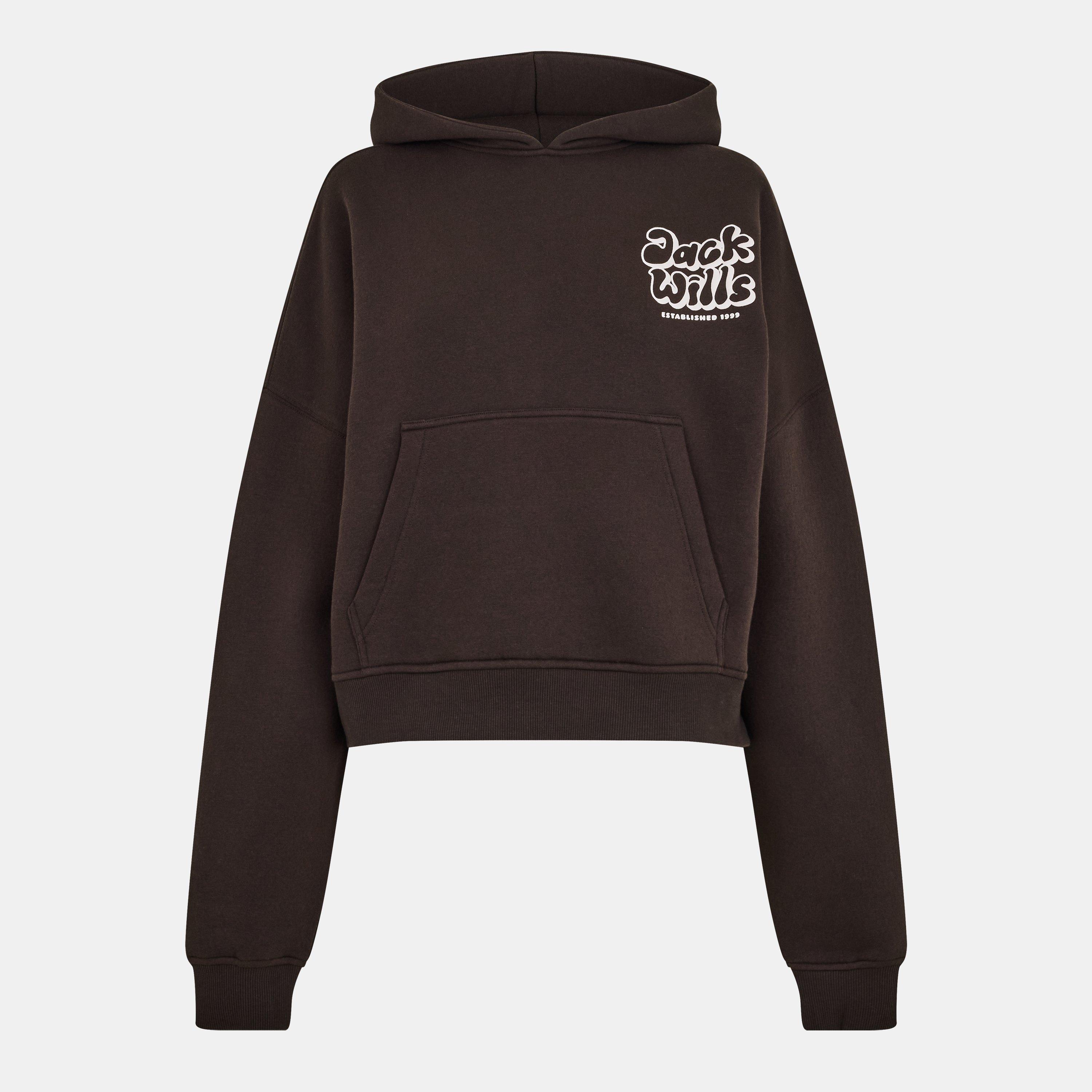 Jack Wills Women's Jw Bubble Hoodie - Chocolate - 16 (XL)