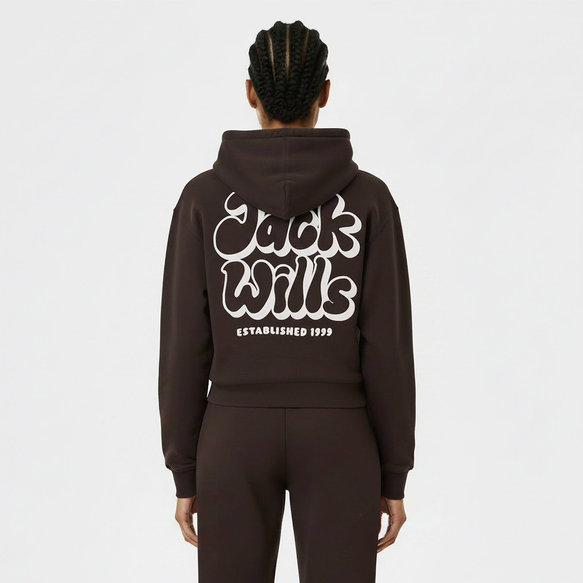 Chocolate - Jack Wills - Women's JW Bubble Hoodie - 4