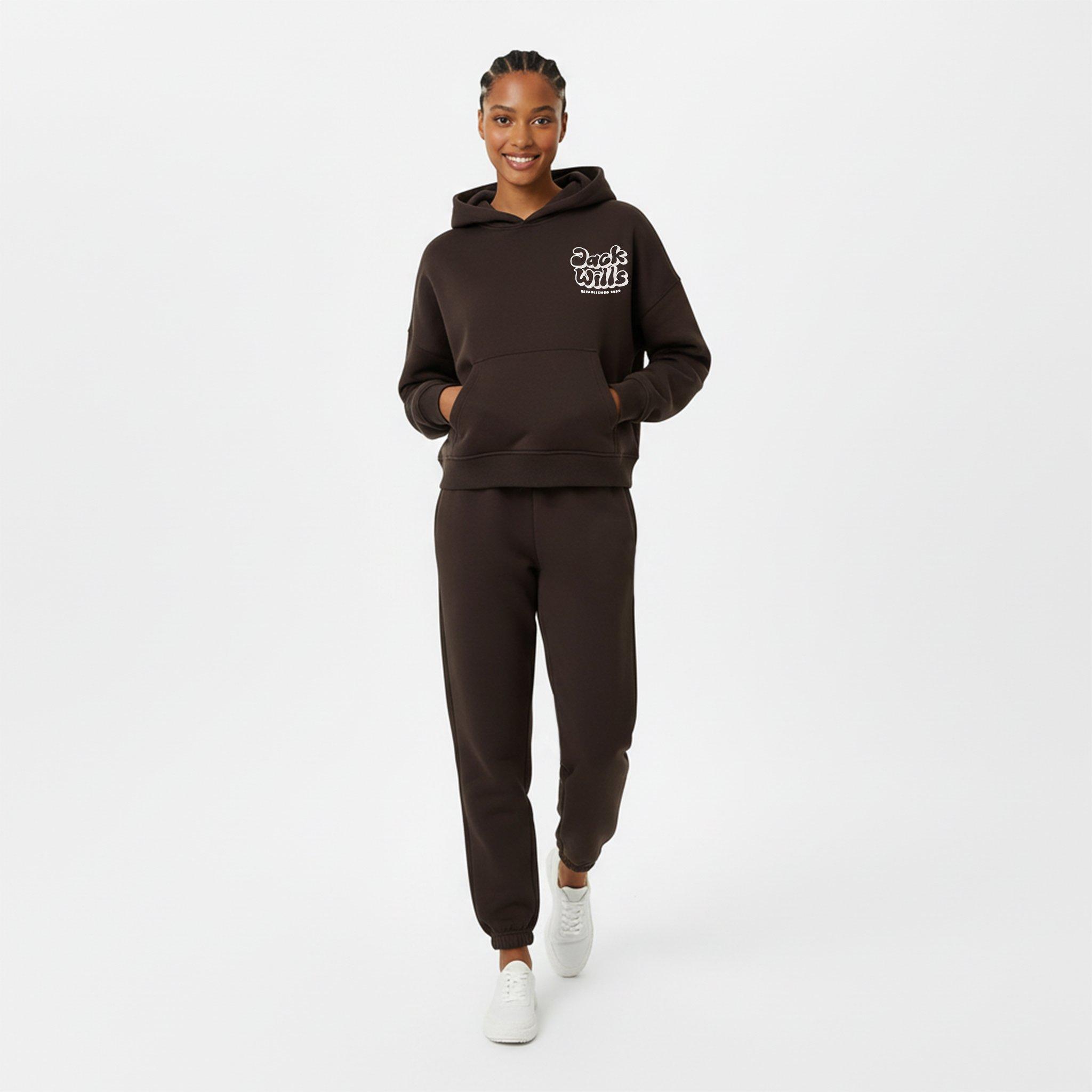 Chocolate - Jack Wills - Women's JW Bubble Hoodie - 5
