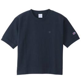 Champion Small Logo Womens Short Sleeve Sweatshirt