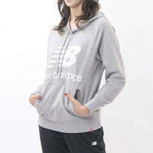 Athletic Grey - New Balance - Essentials Pullover Womens Hoodie - 1