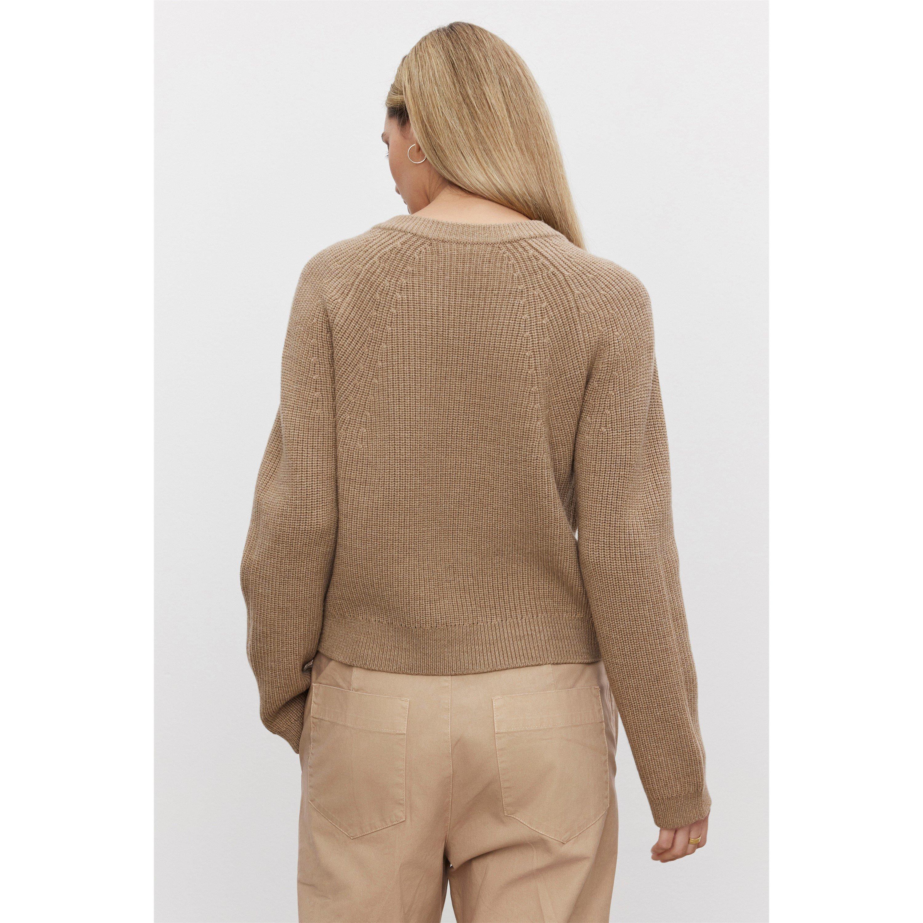 Camel - Velvet by Graham and Spencer - Women's Crew Sweatshirt - 2