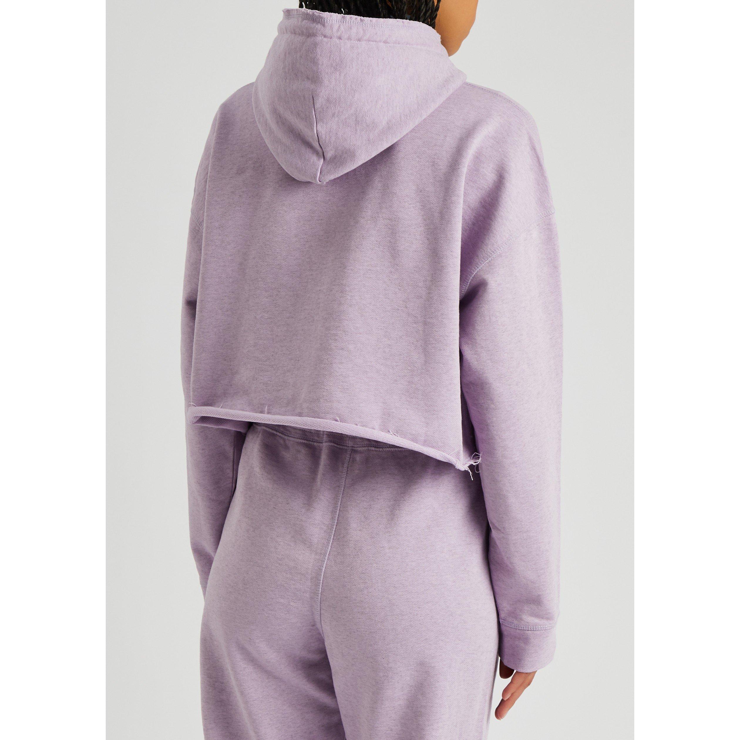 LILAC - Ganni - SW Isoli Cropped Oversized Hoo - 3