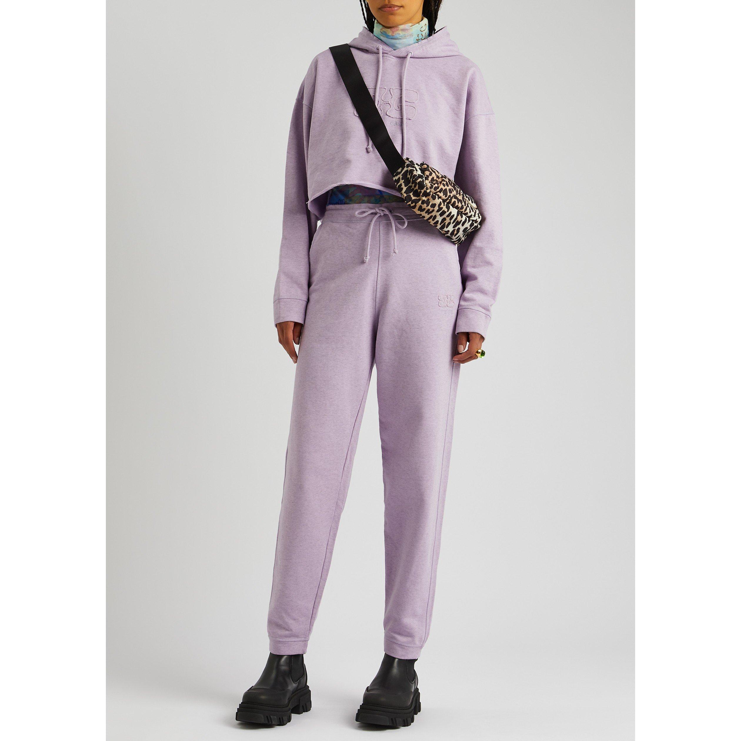 LILAC - Ganni - SW Isoli Cropped Oversized Hoo - 5