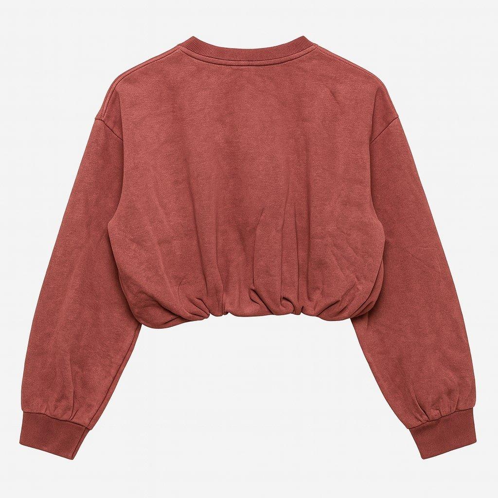 Burgundy - I Saw It First - Acid Wash Jumper - 2