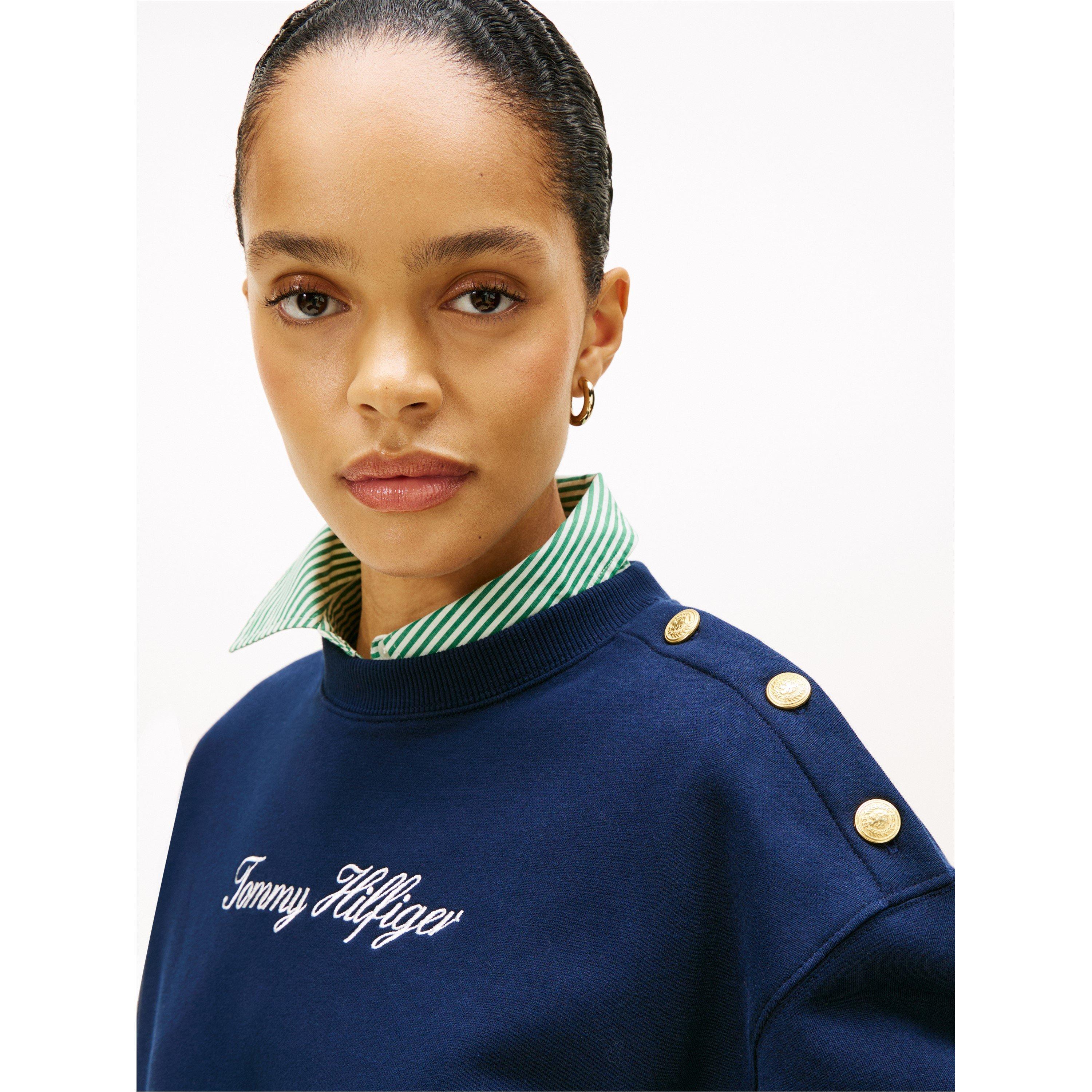 Dark Night Navy - Tommy Hilfiger - Tommy Script Swtsrt Ld62 - 4