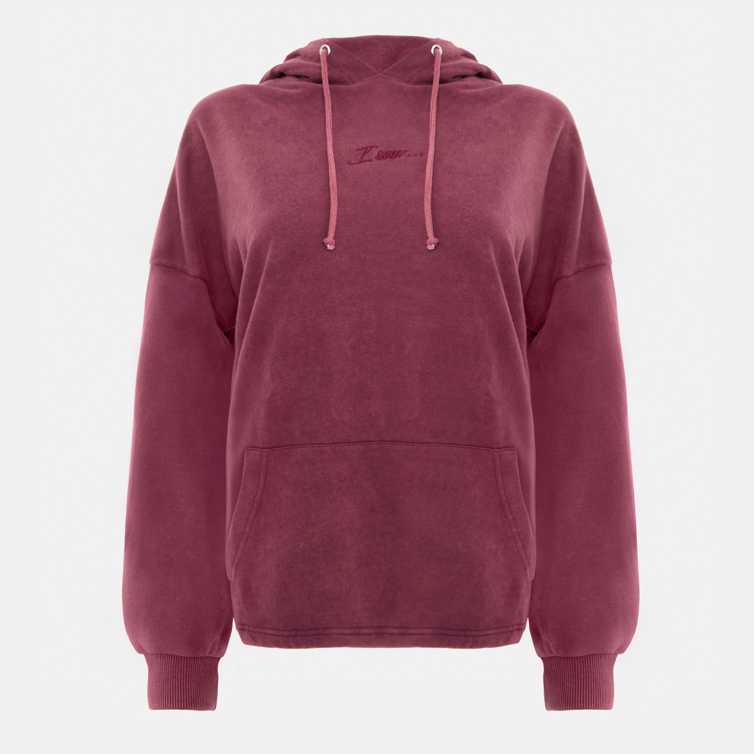 Burgundy - I Saw It First - I saw Logo Hoodie - 1