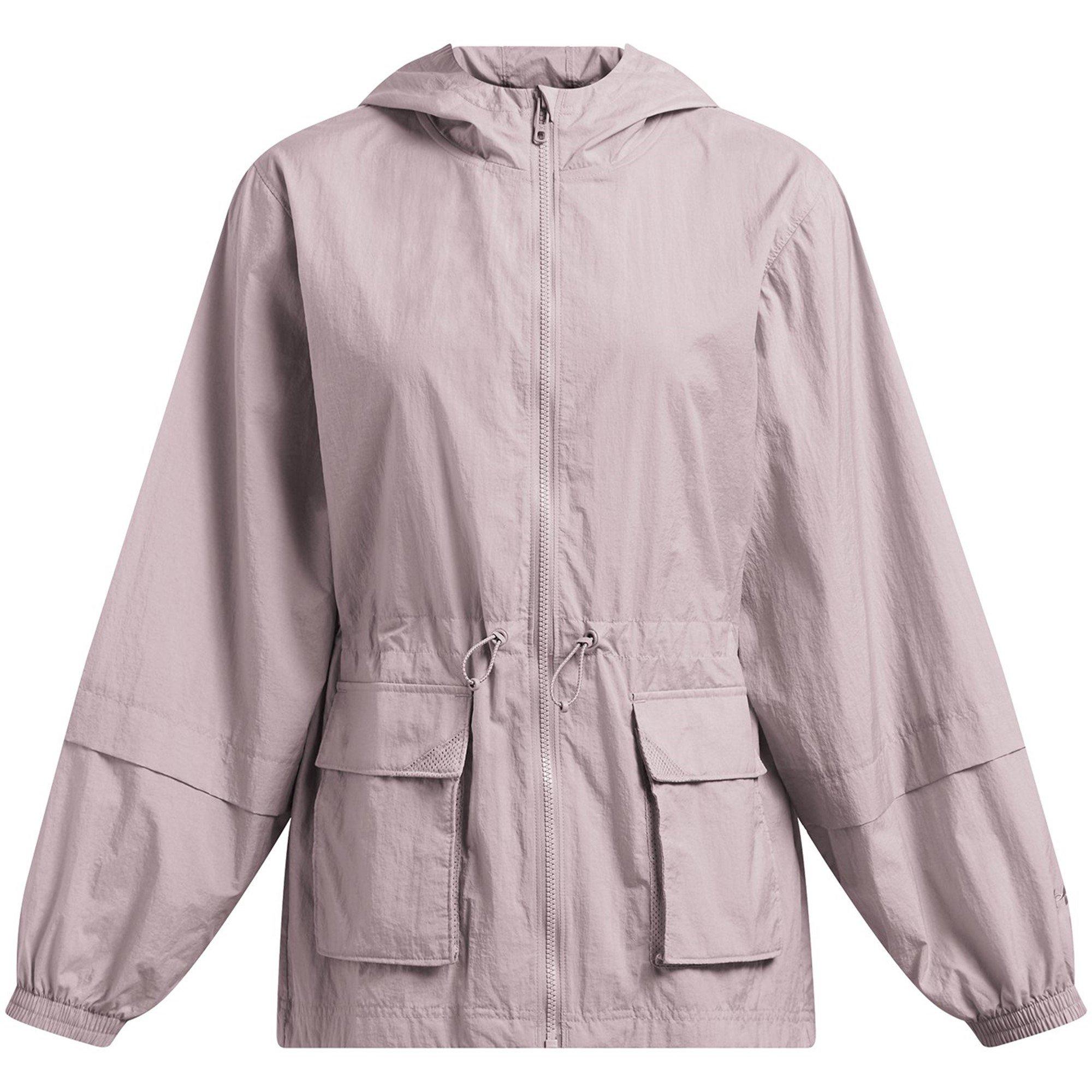 Grey - Under Armour - Women's Woven Tracksuit Top - 1