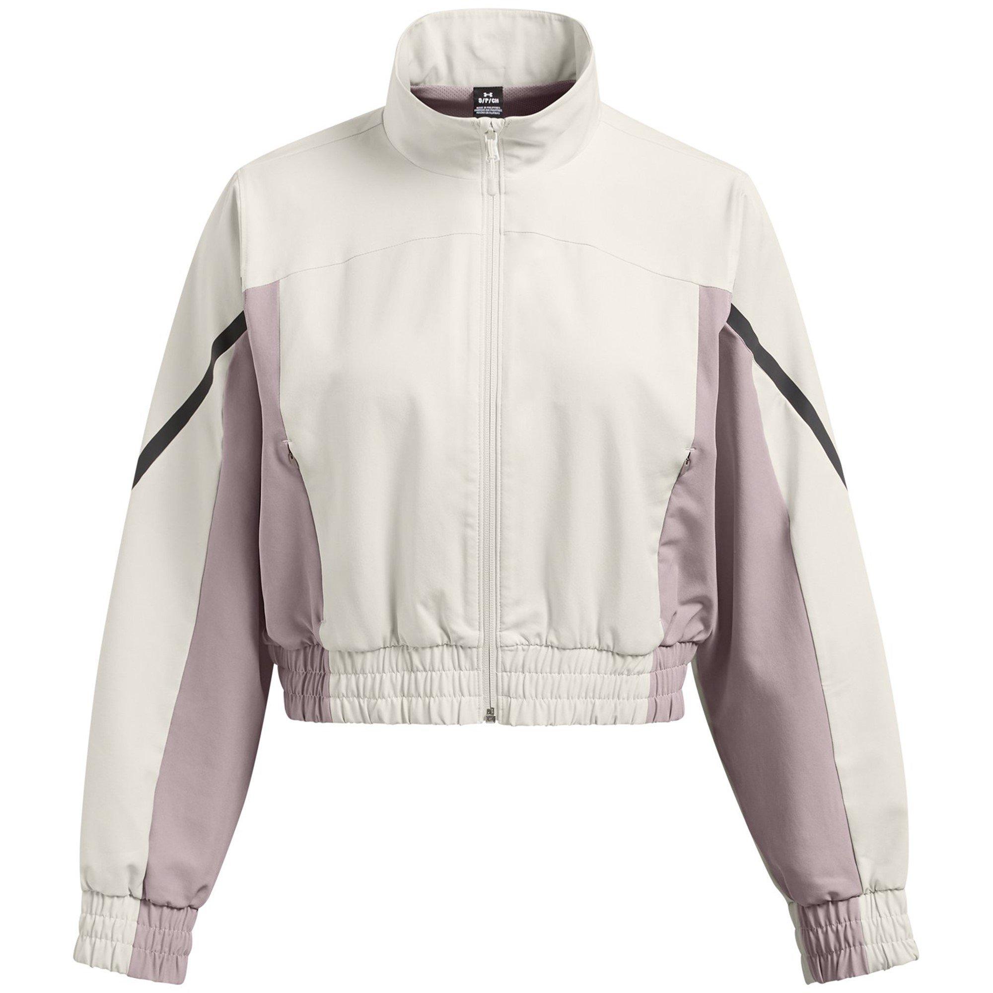 Under Armour Women's Unstoppable Cropped Tracksuit Top - White - 18 (2XL)