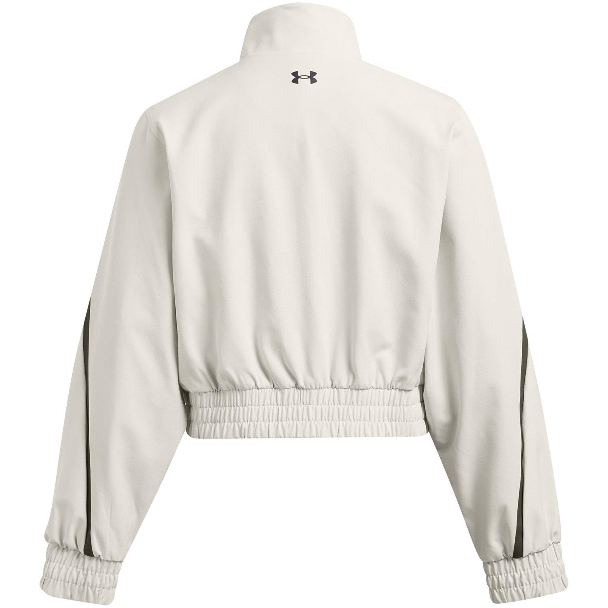White - Under Armour - Women's Unstoppable Cropped Tracksuit Top - 2