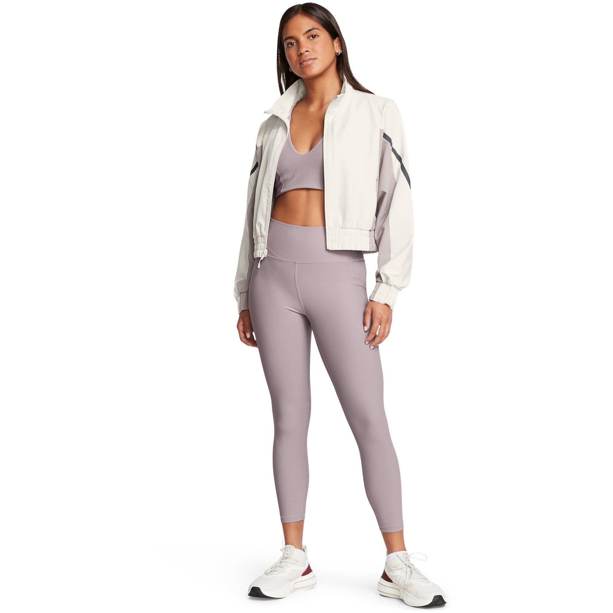 White - Under Armour - Women's Unstoppable Cropped Tracksuit Top - 7