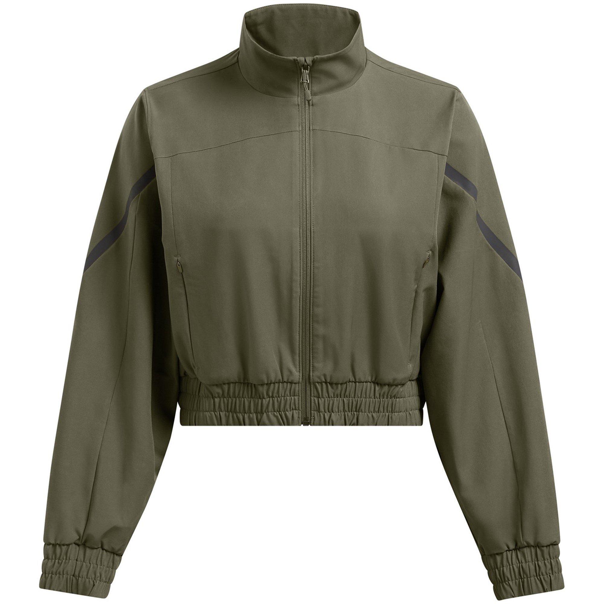 Under Armour Women's Unstoppable Cropped Tracksuit Top - Green - 14 (L)