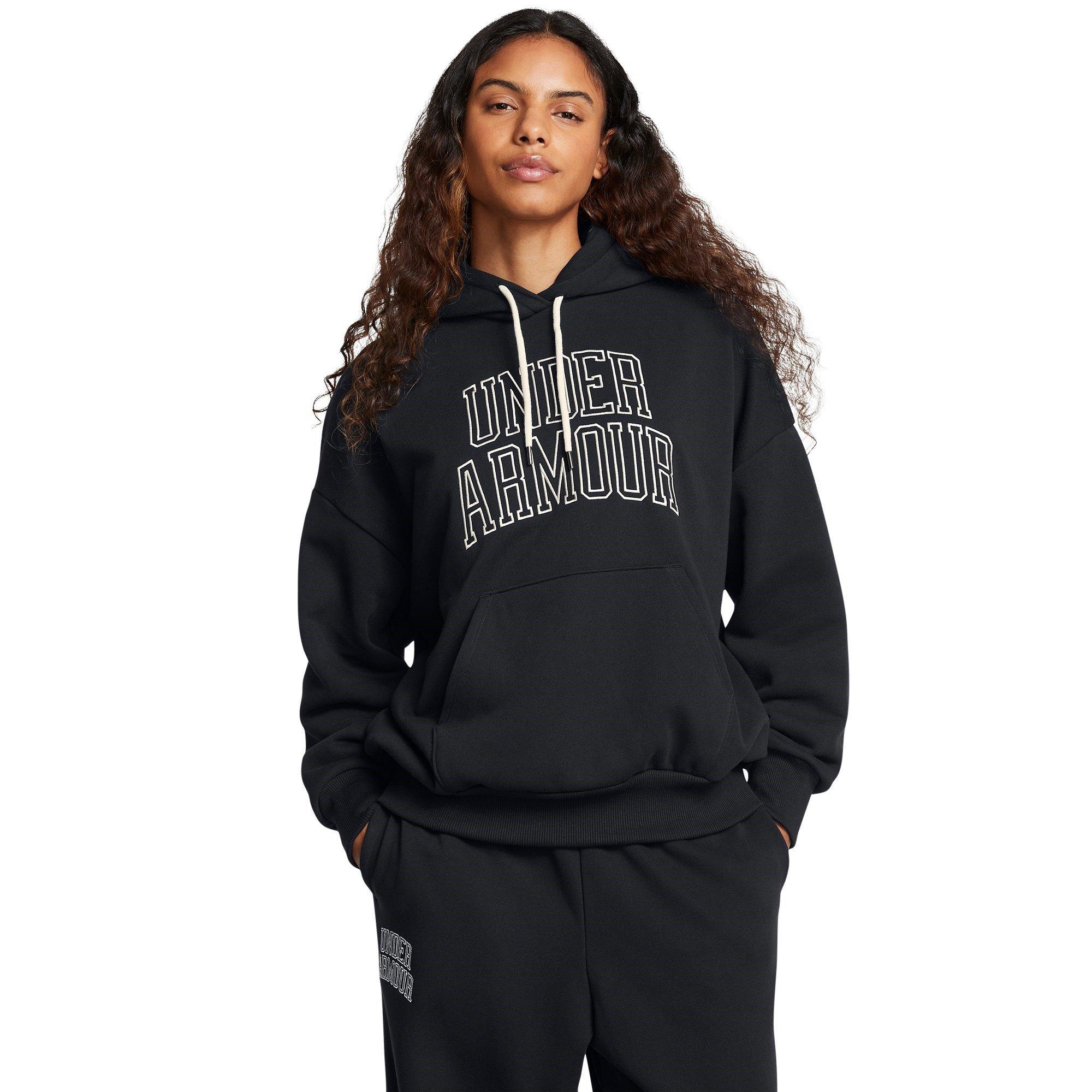 Black - Under Armour - Women's Icon Heavyweight Oversized Hoodie - 3