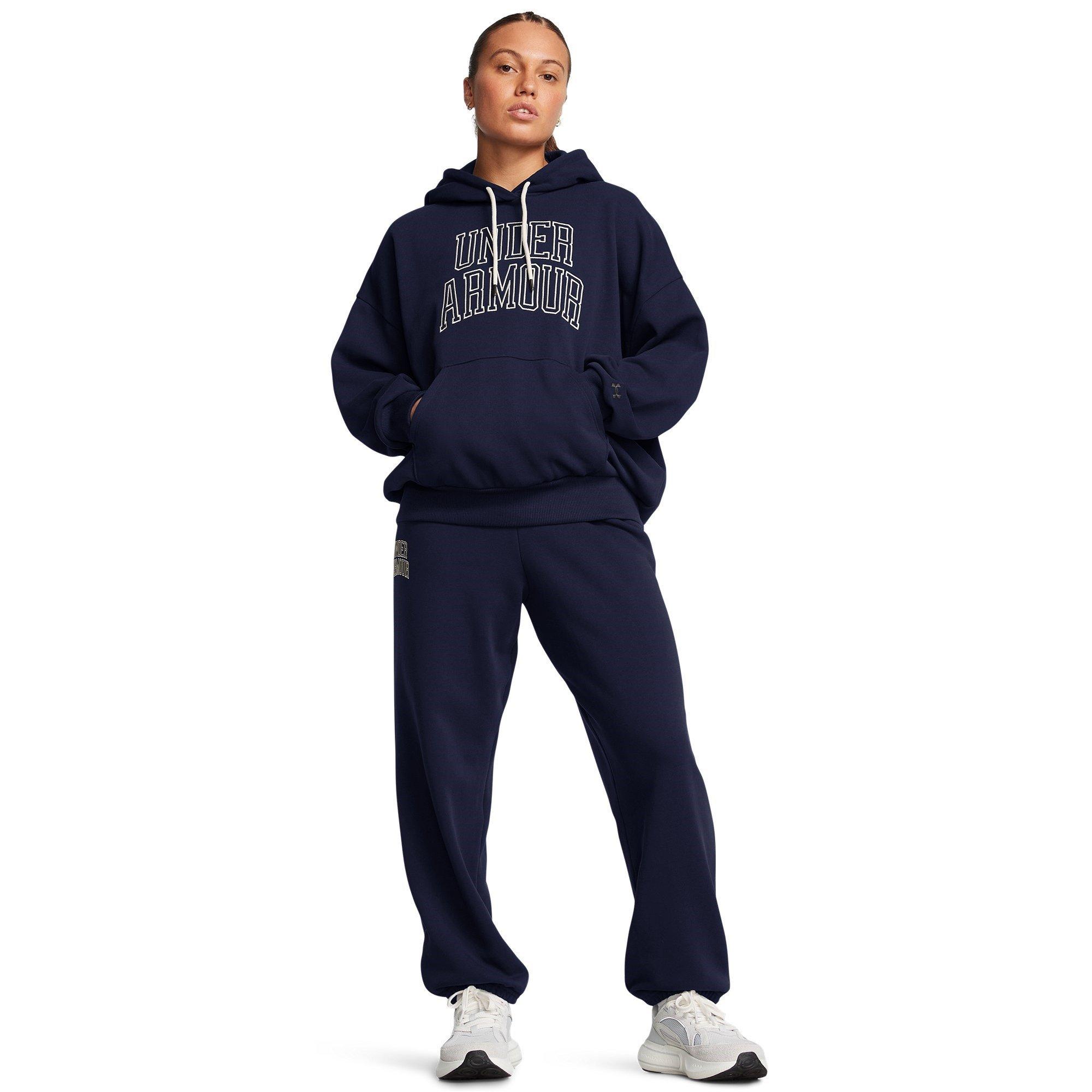 Blue - Under Armour - Icon Heavyweight Oversized Hoodie - 5