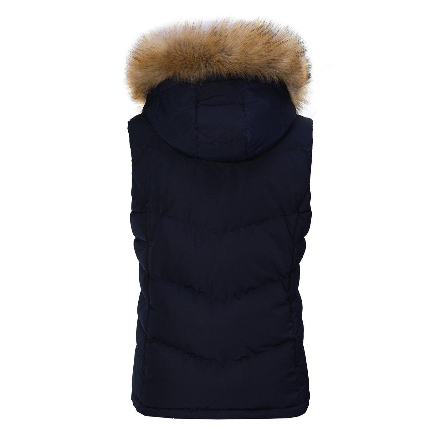 Navy - SoulCal - 2Zip Gilet Ladies - 6