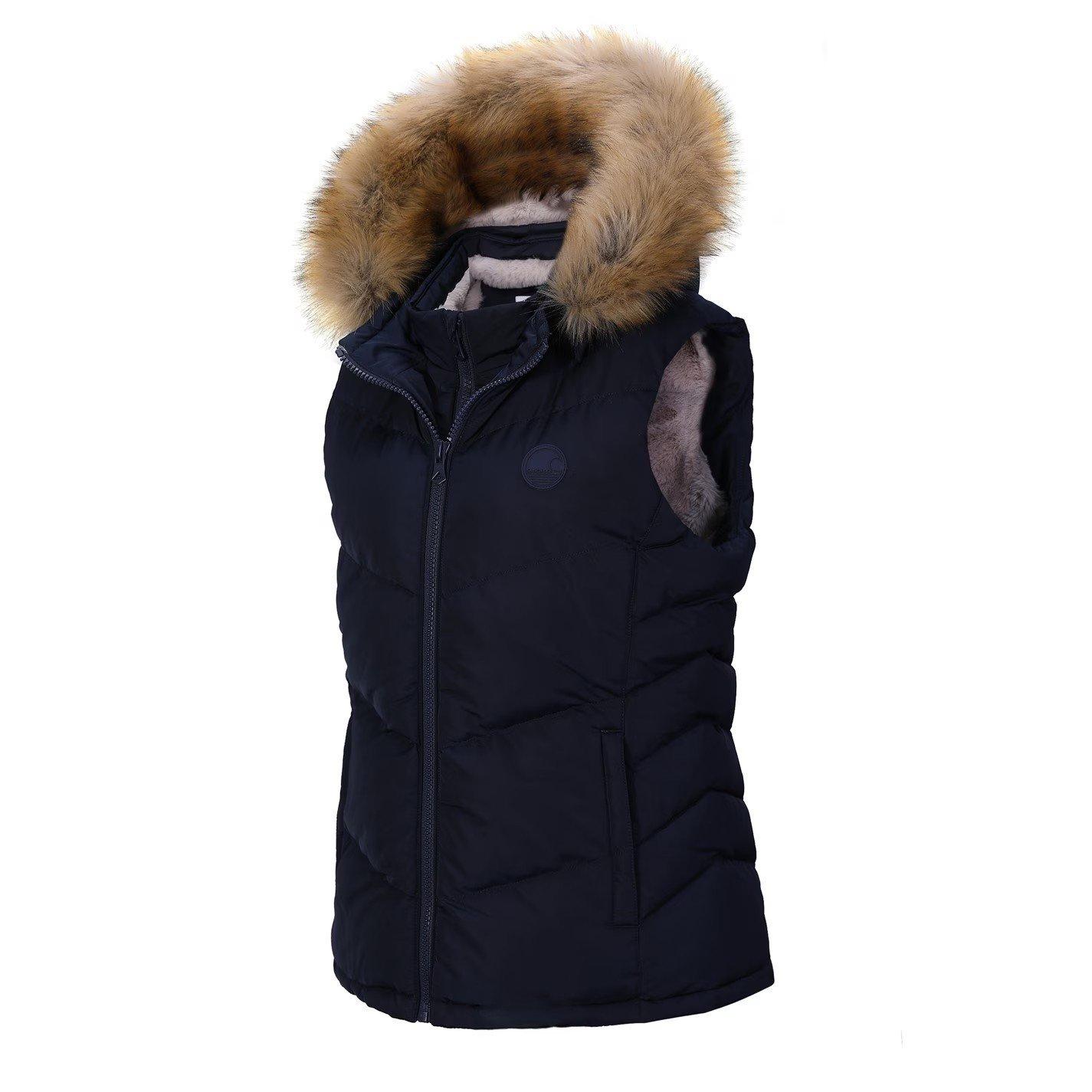 Navy - SoulCal - 2Zip Gilet Ladies - 7