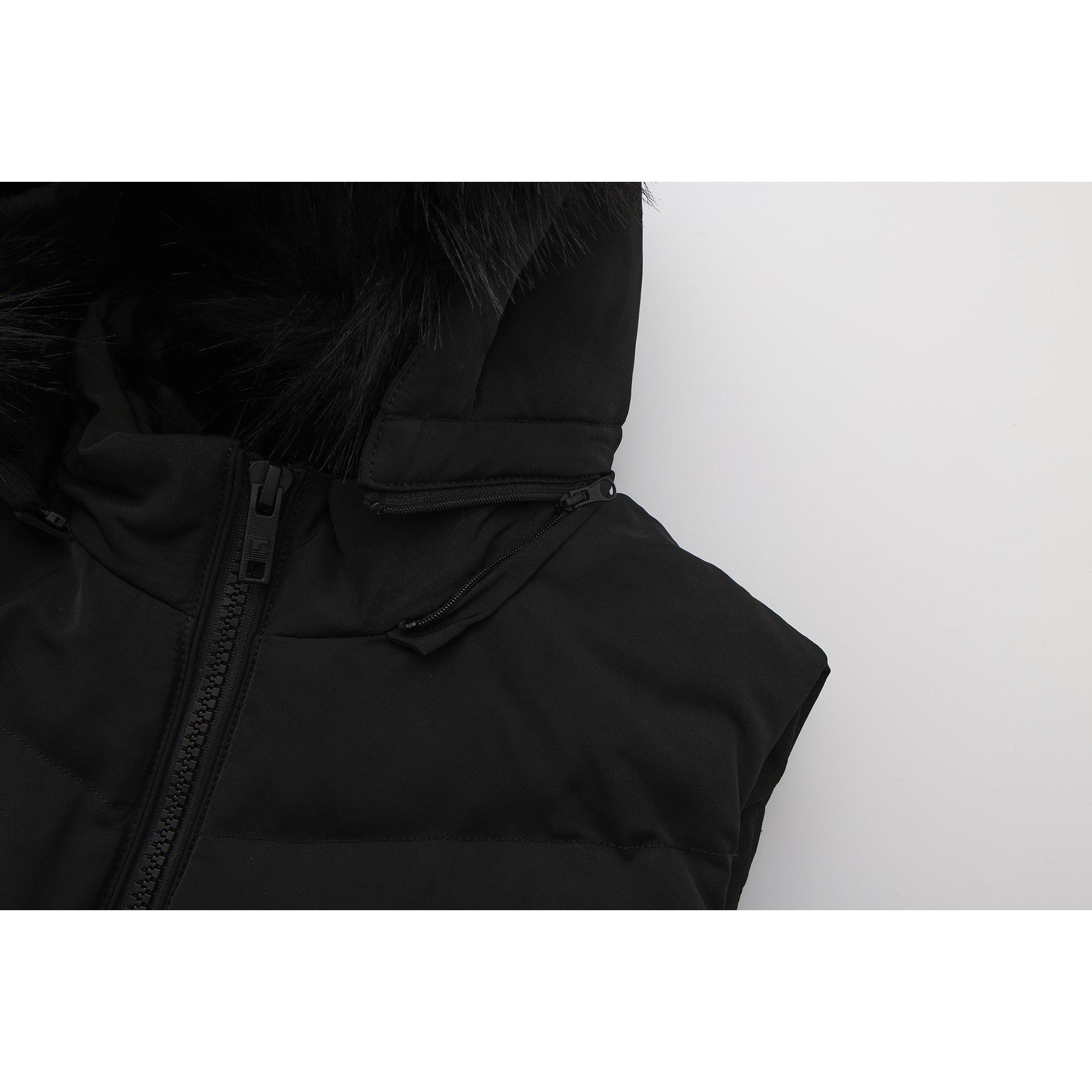 Black - SoulCal - Womens  2Zip Detachable Hood Padded Gilet - 6