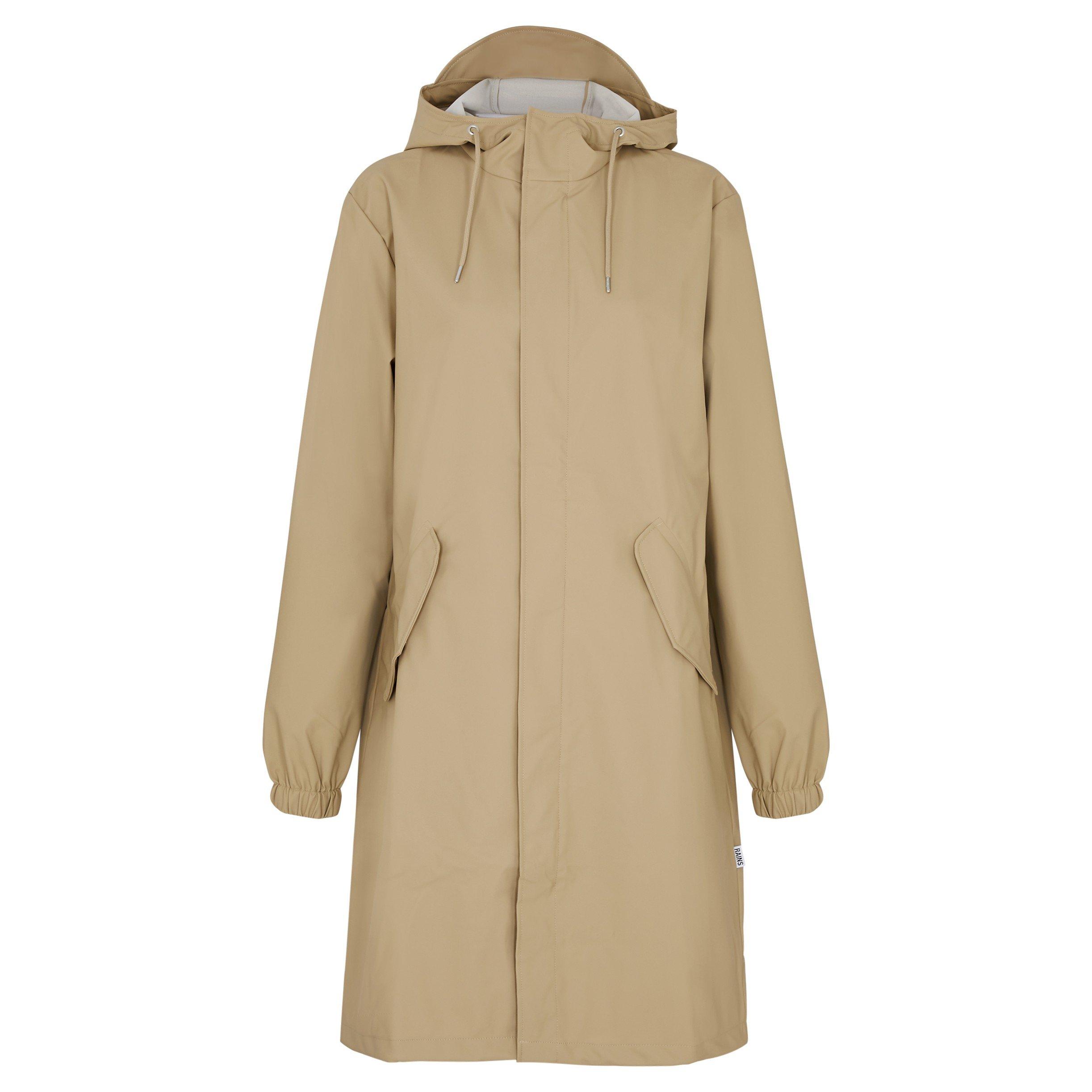 BEIGE - Rains - C Fishtail Parka W3 - 1