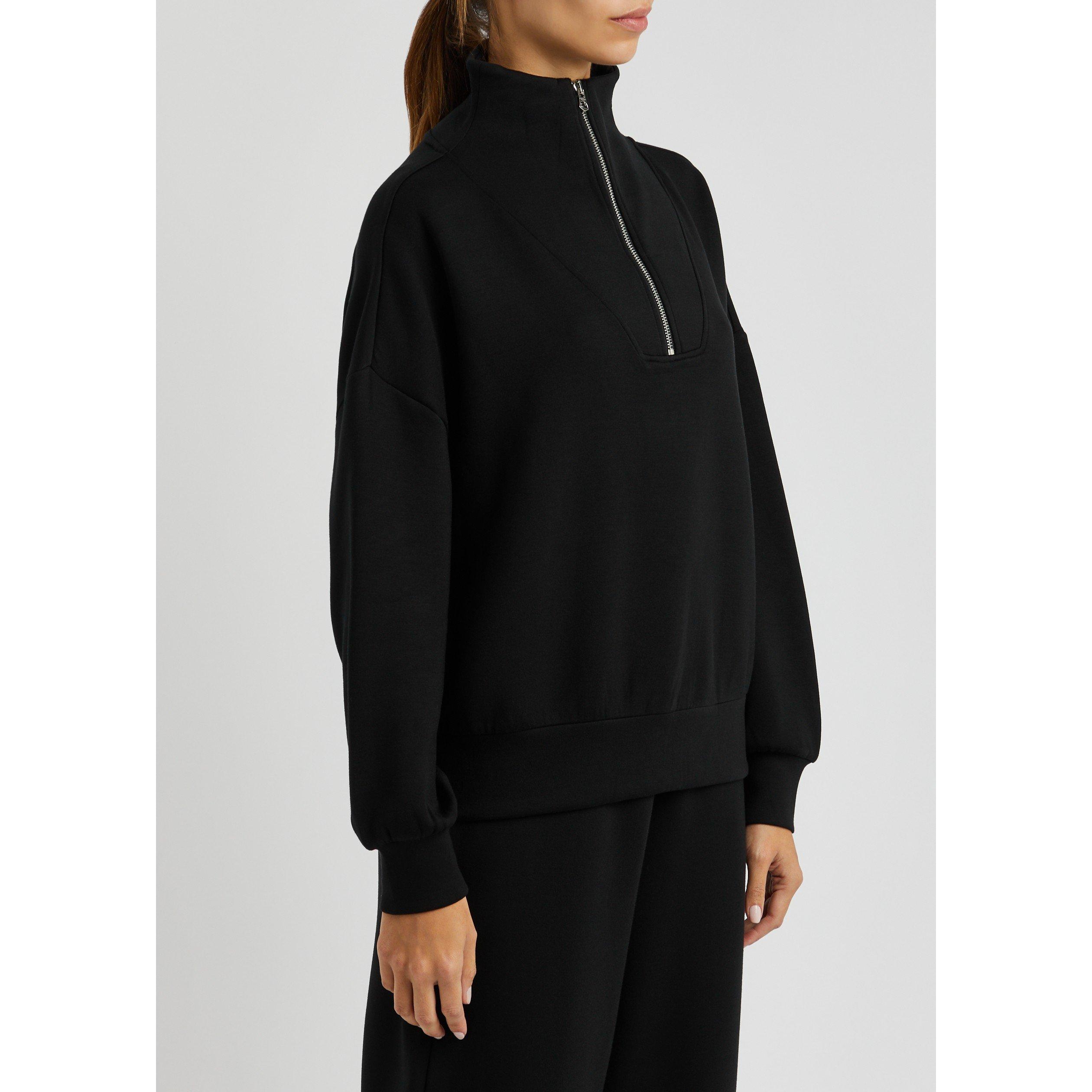 BLACK - Varley - Women's Hawley Half-Zip Oversized-Fit Sweatshirt - 2