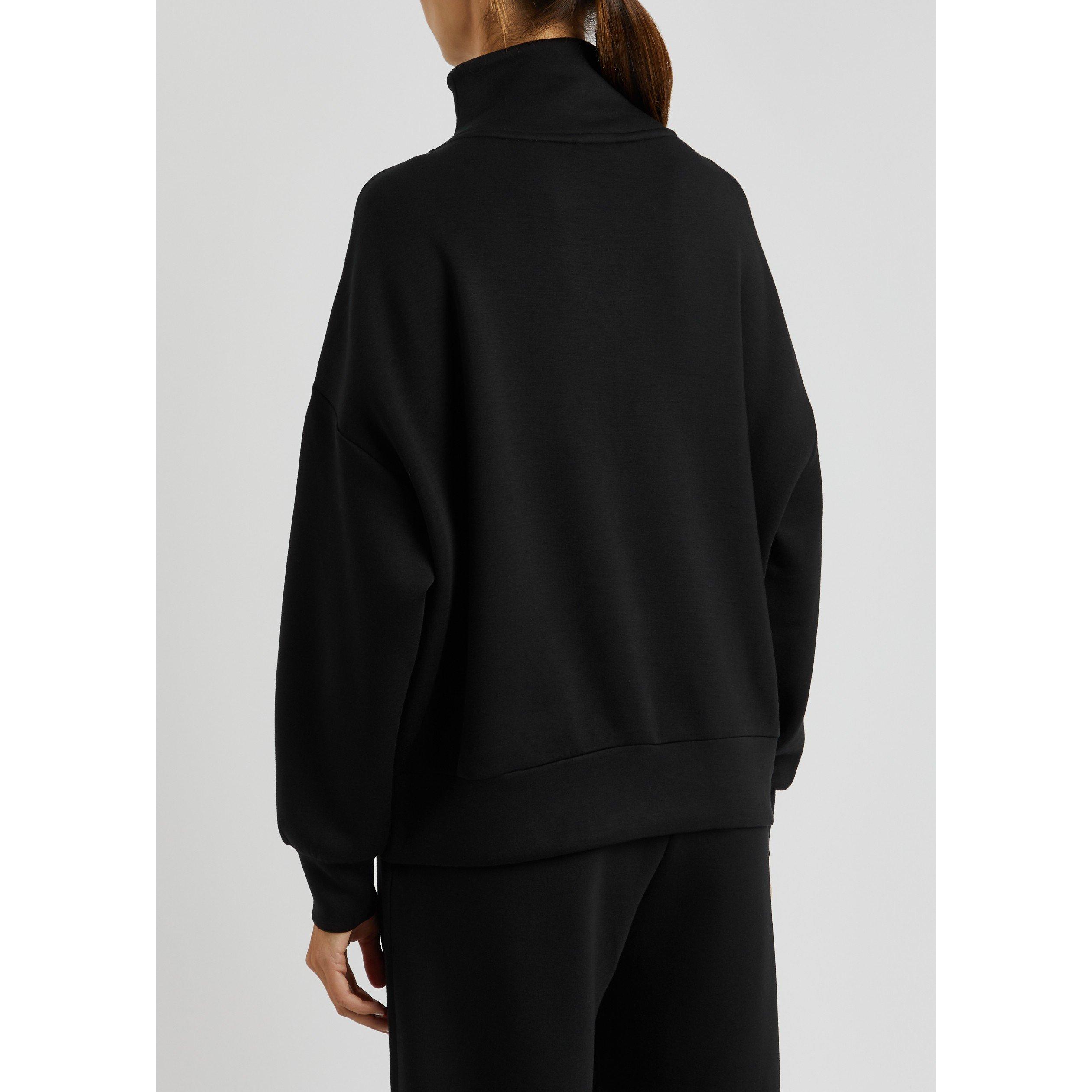 BLACK - Varley - Women's Hawley Half-Zip Oversized-Fit Sweatshirt - 3