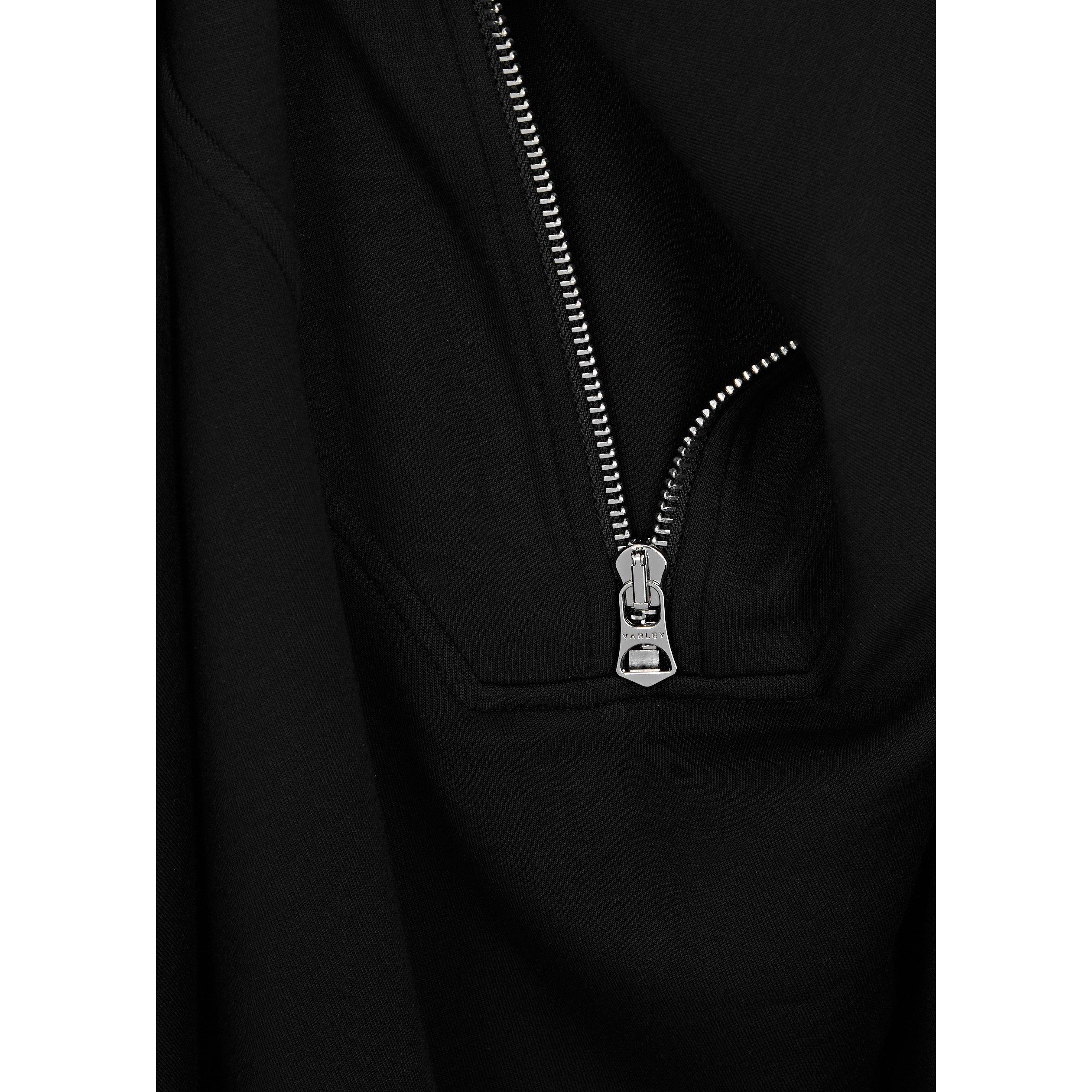BLACK - Varley - Women's Hawley Half-Zip Oversized-Fit Sweatshirt - 4