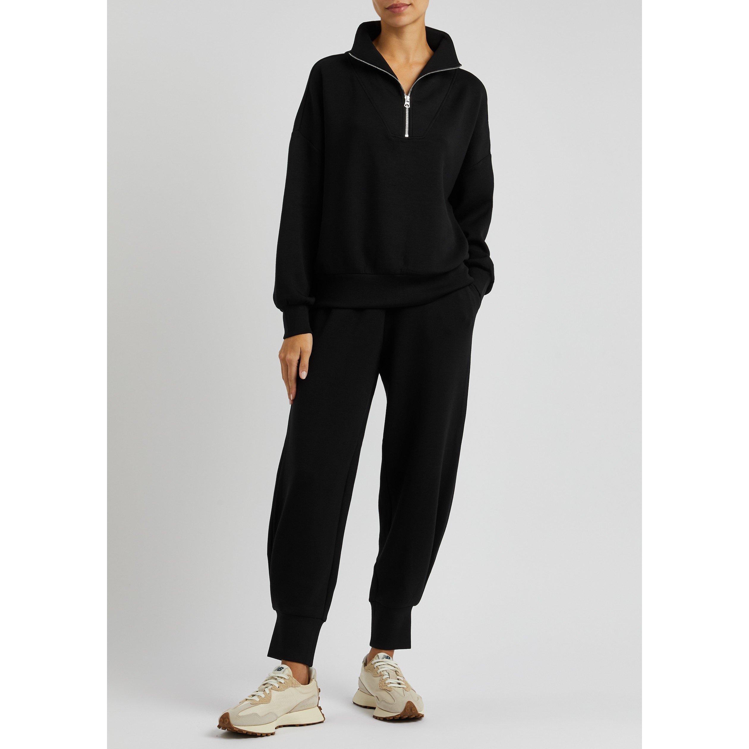 BLACK - Varley - Women's Hawley Half-Zip Oversized-Fit Sweatshirt - 5