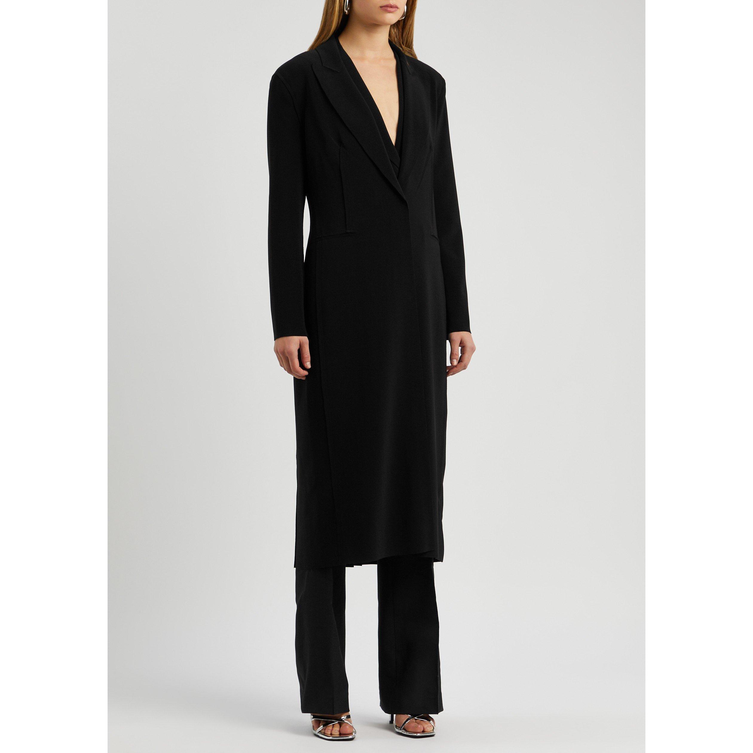 BLACK - Norma Kamali - C SINGLE BREASTED COAT - 2
