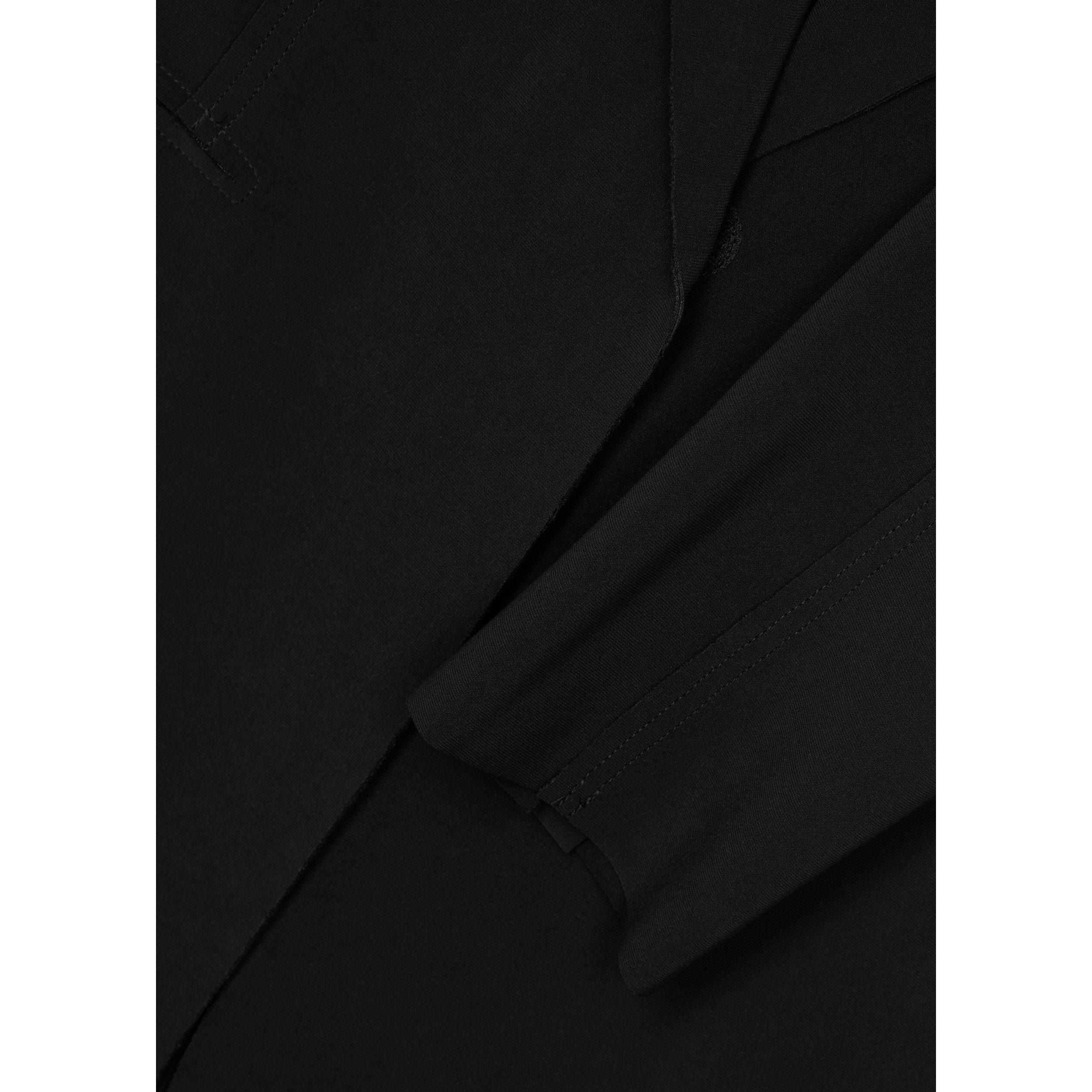BLACK - Norma Kamali - C SINGLE BREASTED COAT - 4