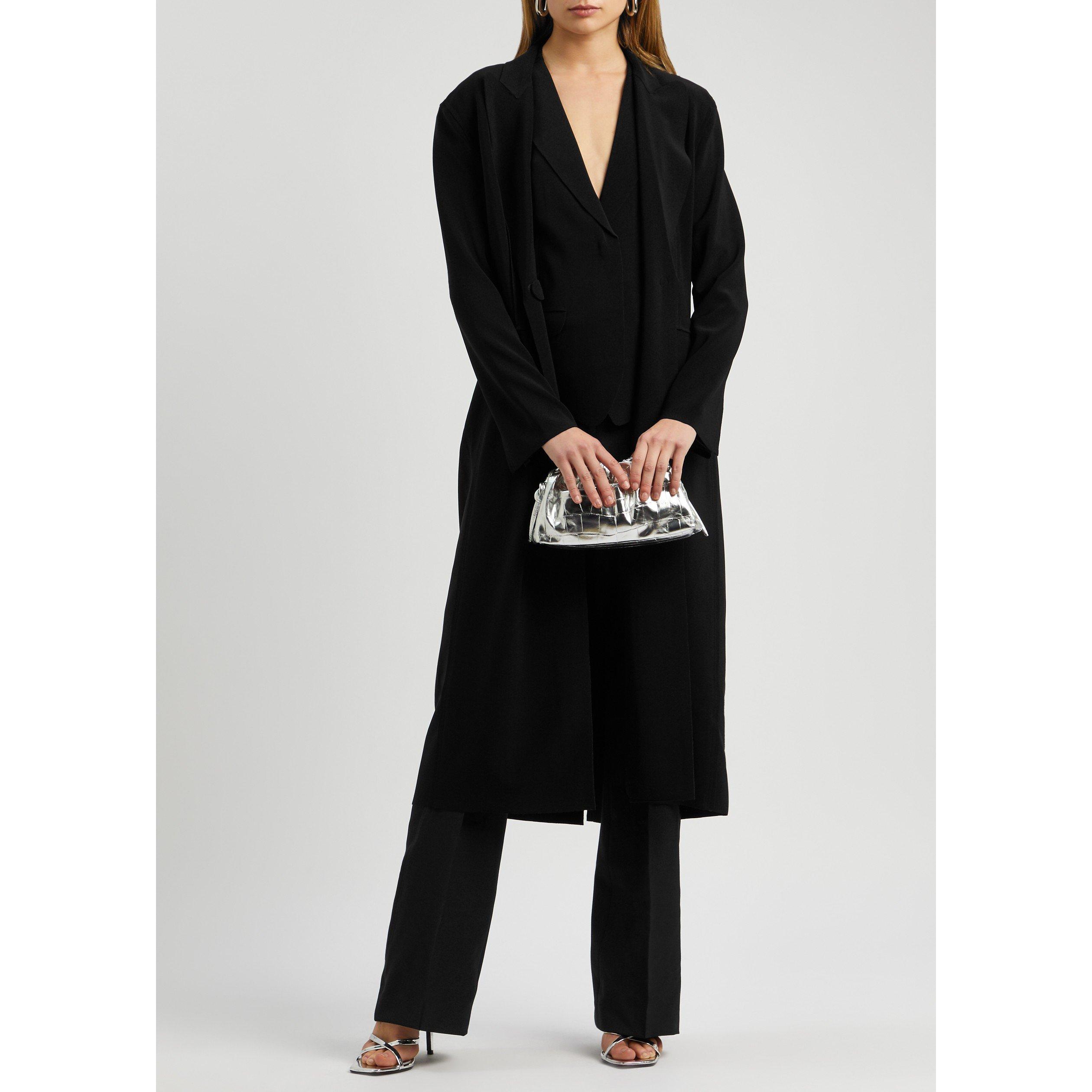BLACK - Norma Kamali - C SINGLE BREASTED COAT - 5