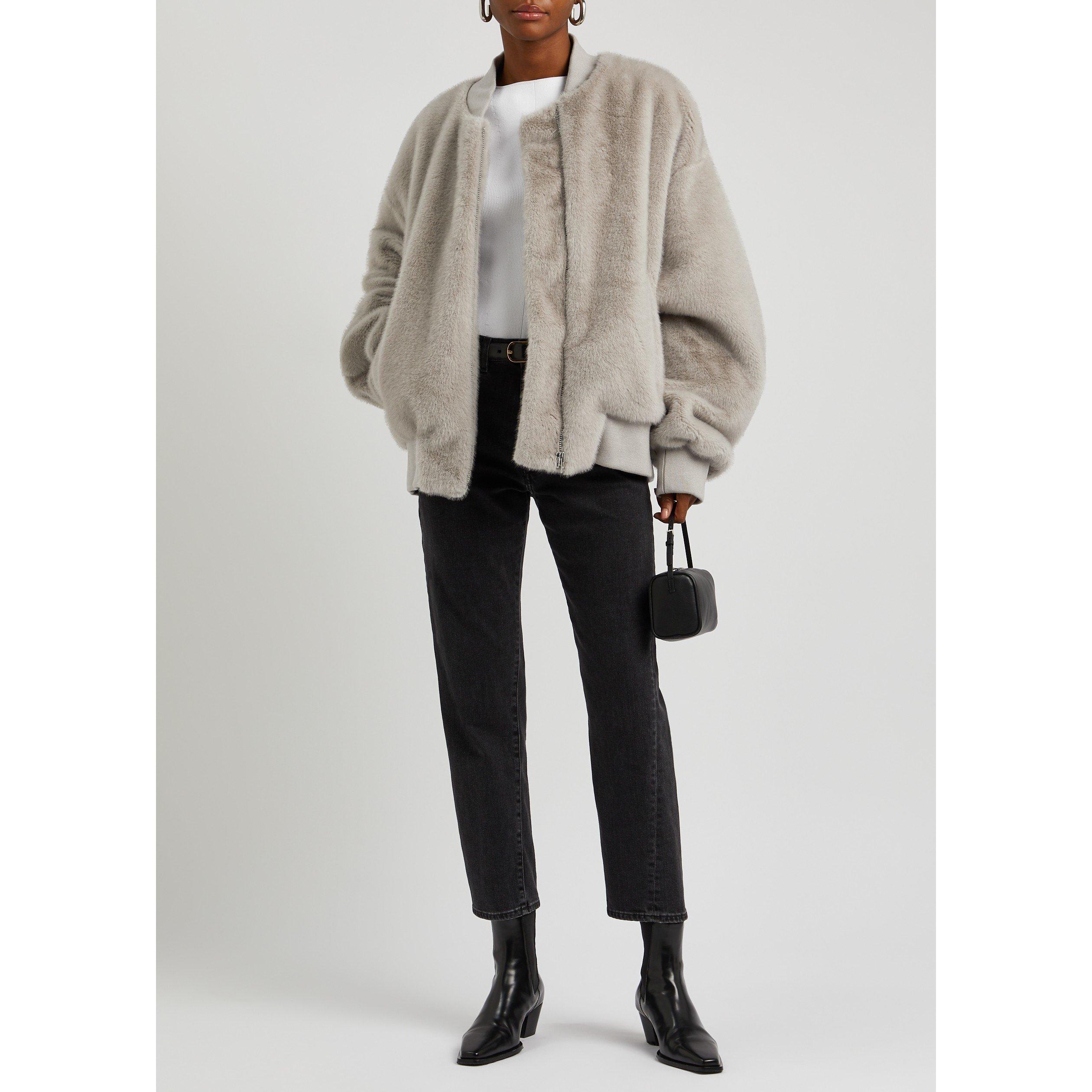 LIGHT GREY - Meotine - J BIANCA BOMBER FAUX FUR - 5