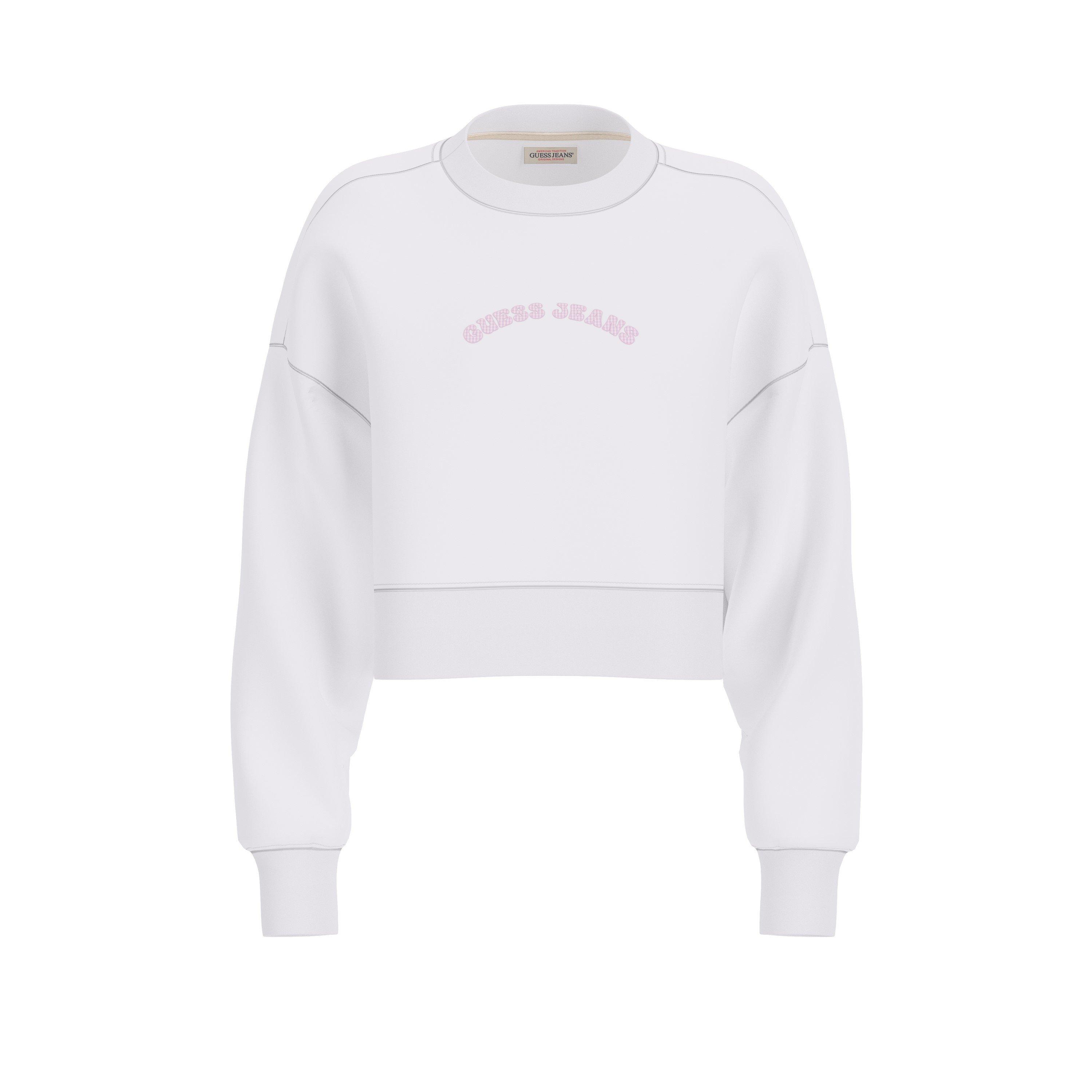 White - Guess - Guess Crop Swater Ld62 - 1