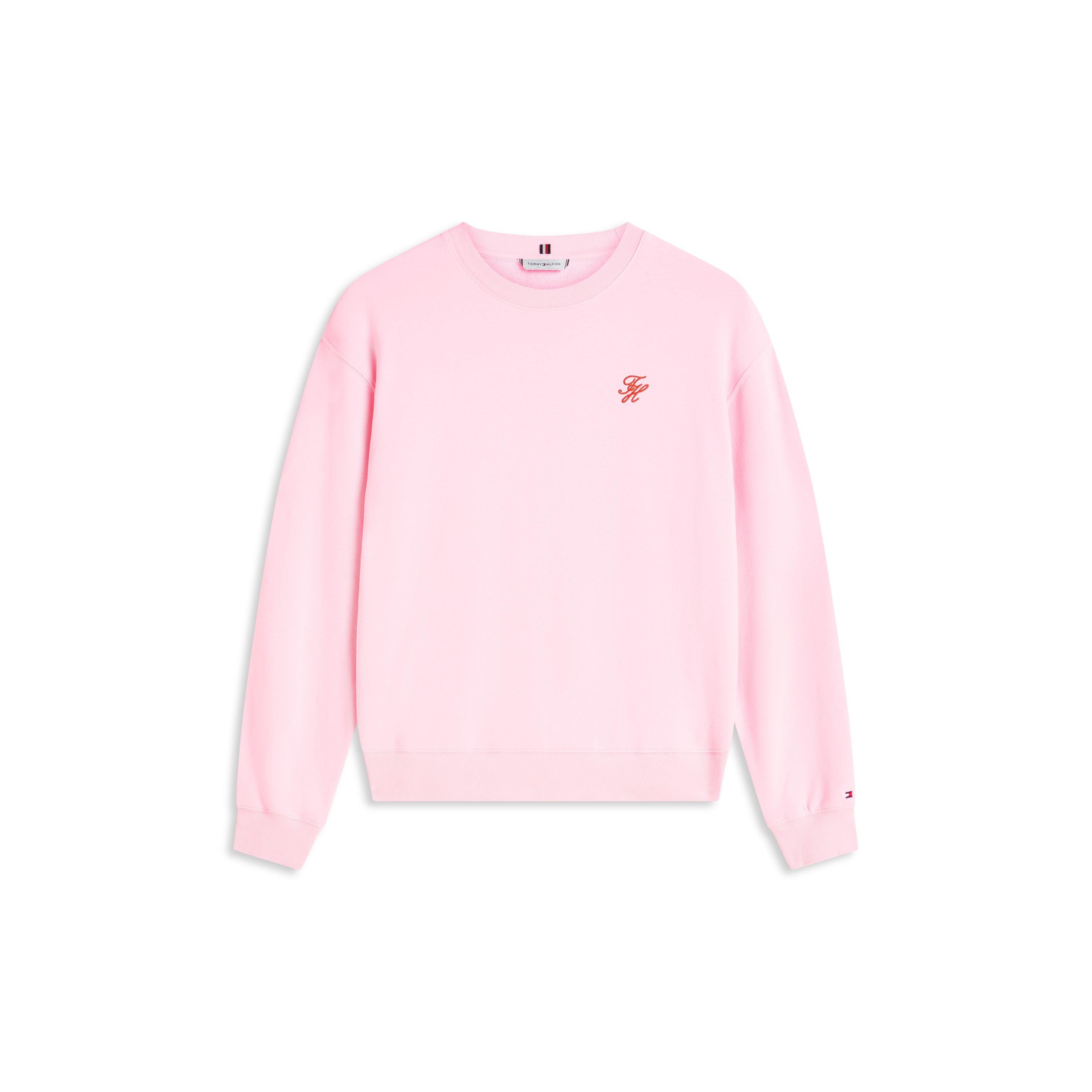 Tommy Hilfiger Women's Script Crew Sweatshirt - Classic Pink - 12 (M)
