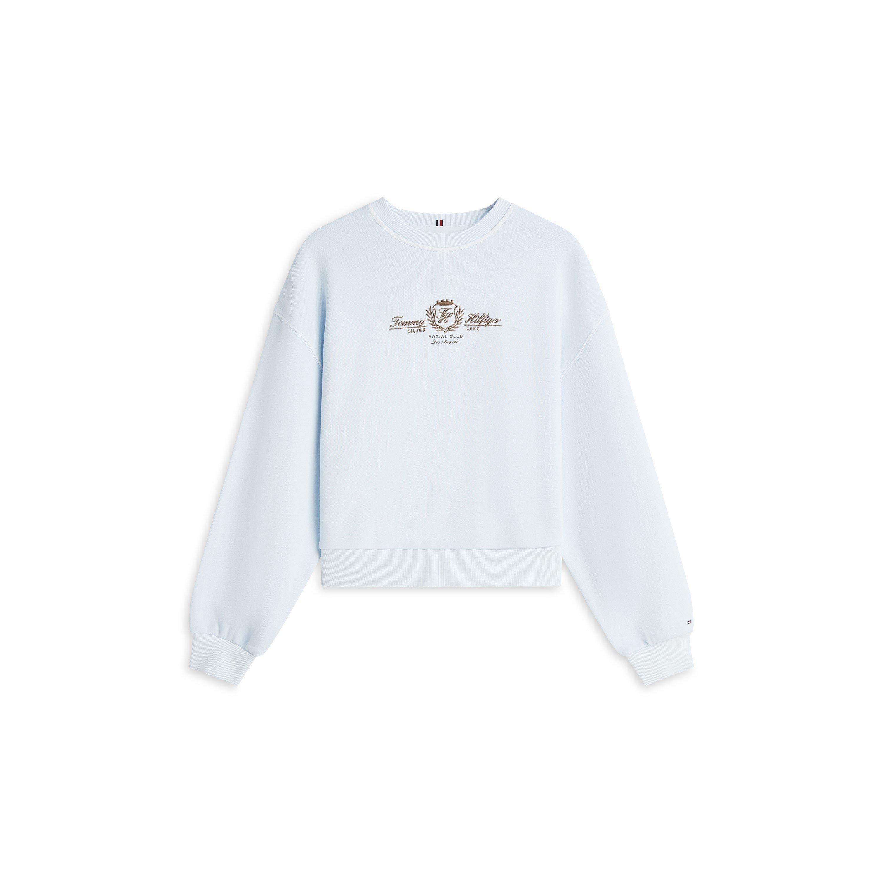 Tommy Hilfiger Women's Crew Sweatshirt - Keepsake Blue - Size 14 (L)