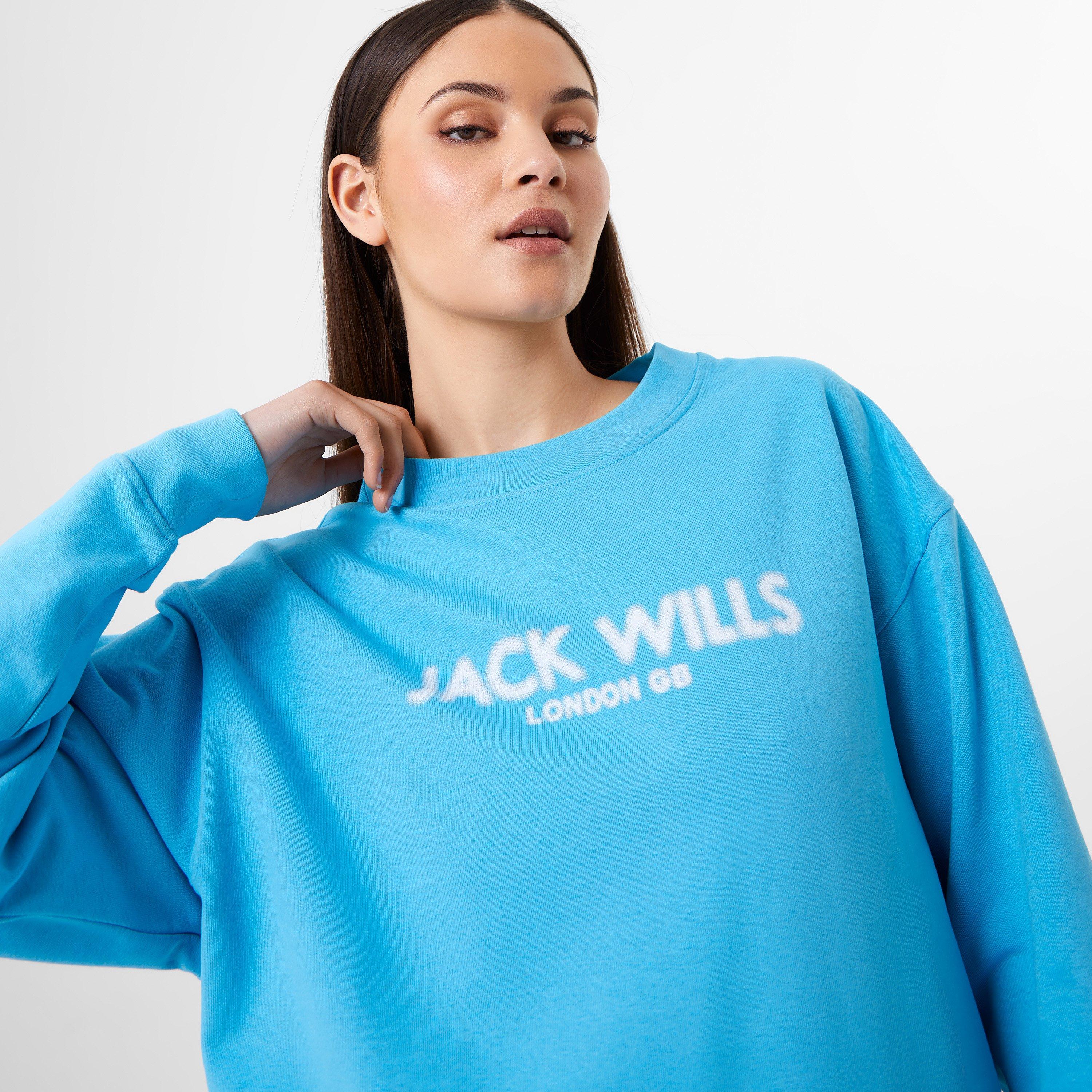 Jack Wills | JW Blurred Logo Crew | Besætningssweaters | Sports World