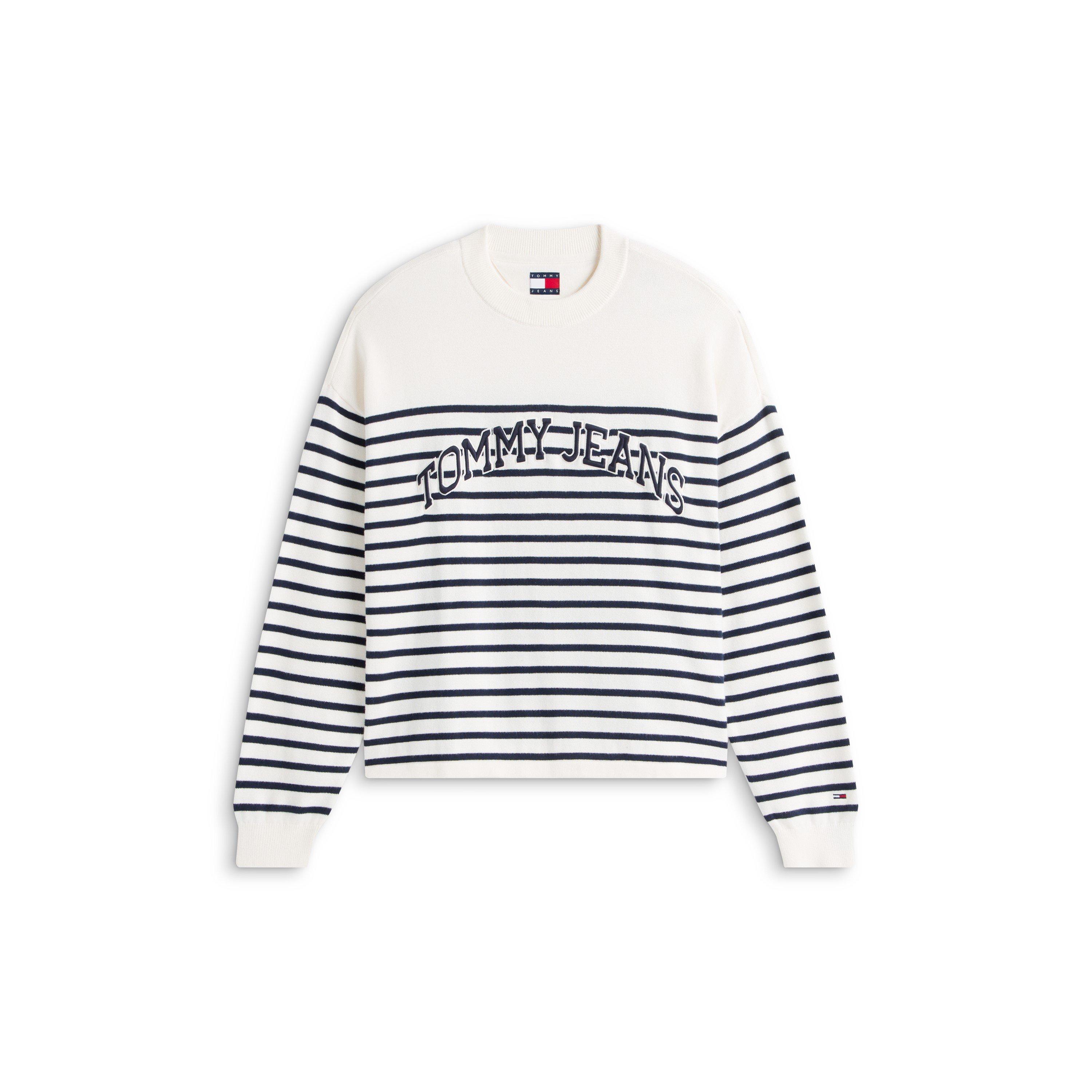 Tommy Jeans Women's Crew Sweatshirt - Ancient White - 14 (L)
