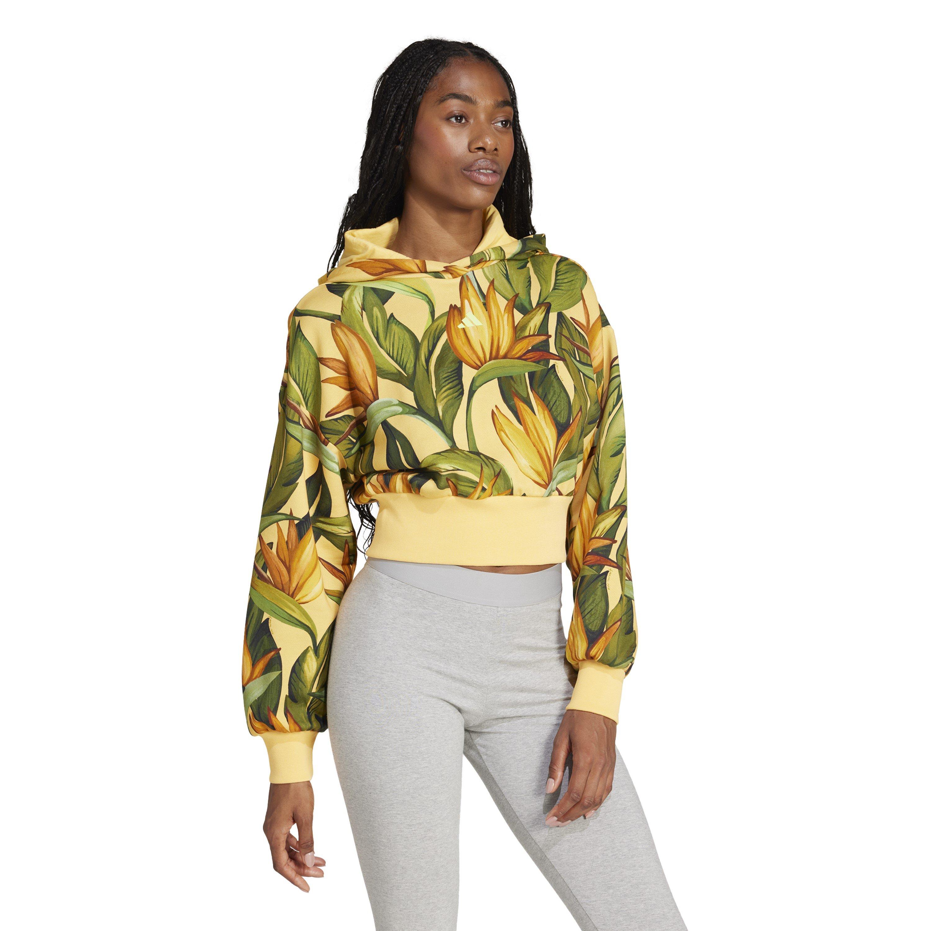 Spark/Gld/Grn - adidas - x FARM Hoodie - 6