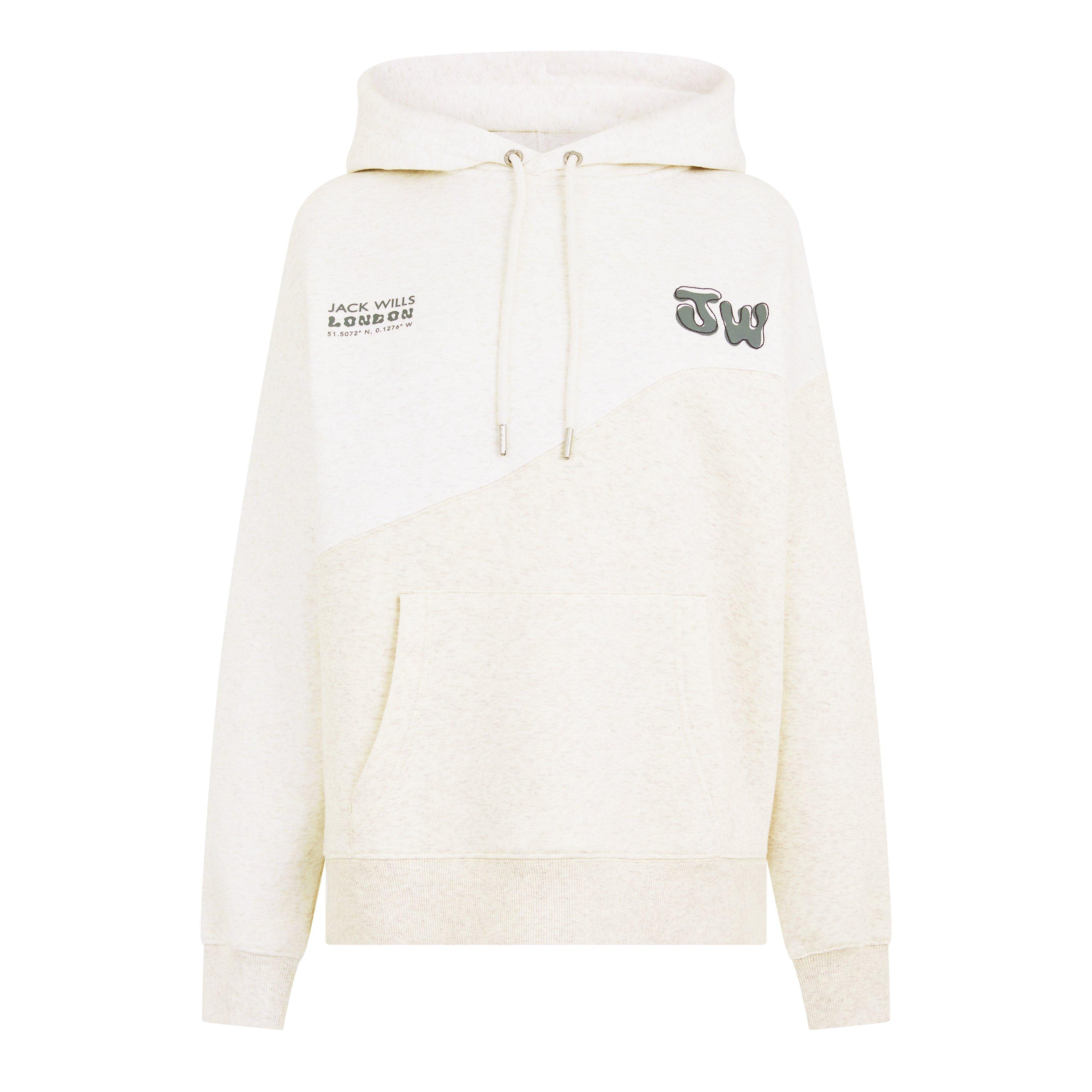 Oat Marl - Jack Wills - JW Splice Hoodie - 5