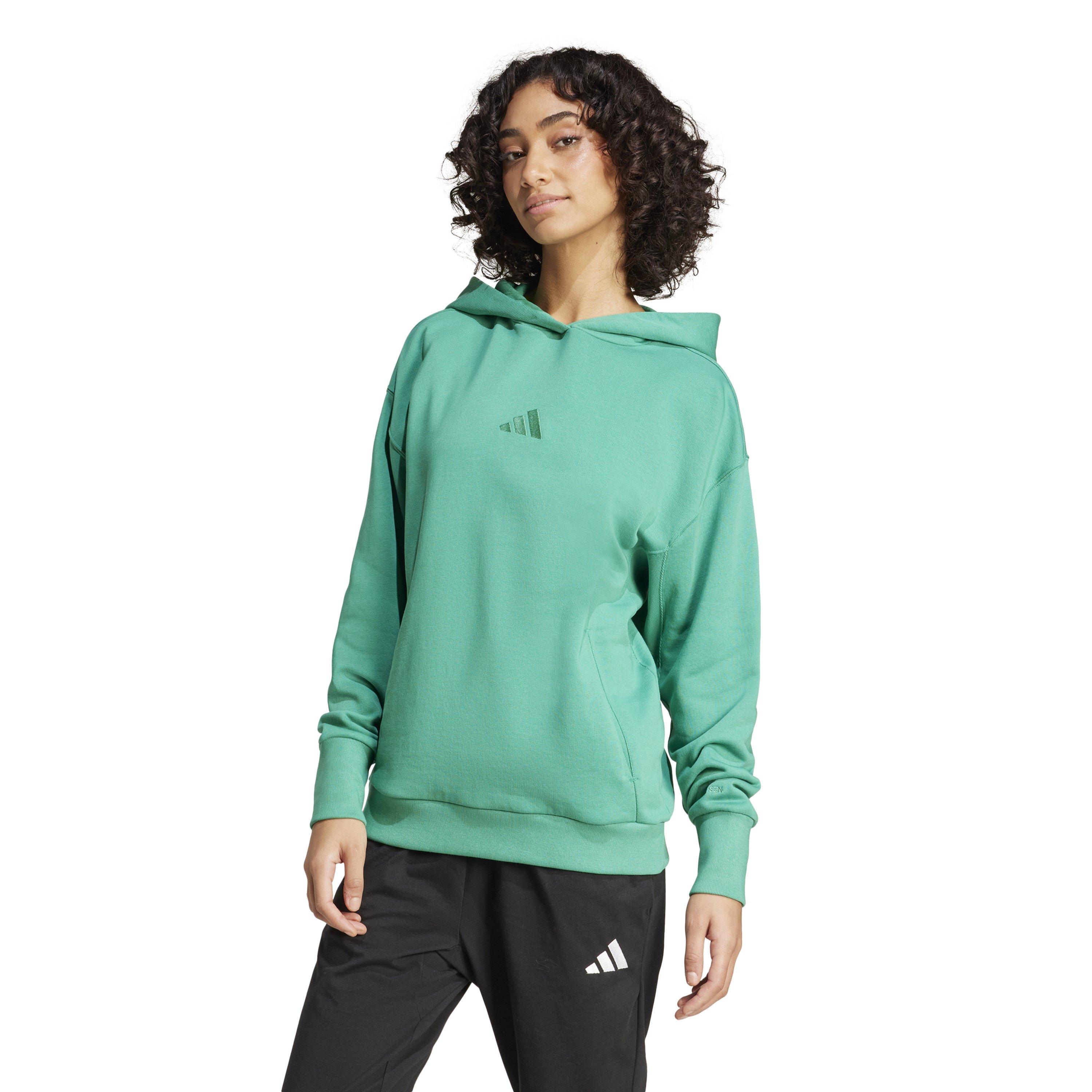 Court Green - adidas - ALL SZN French Terry Loose Hoodie Womens - 2