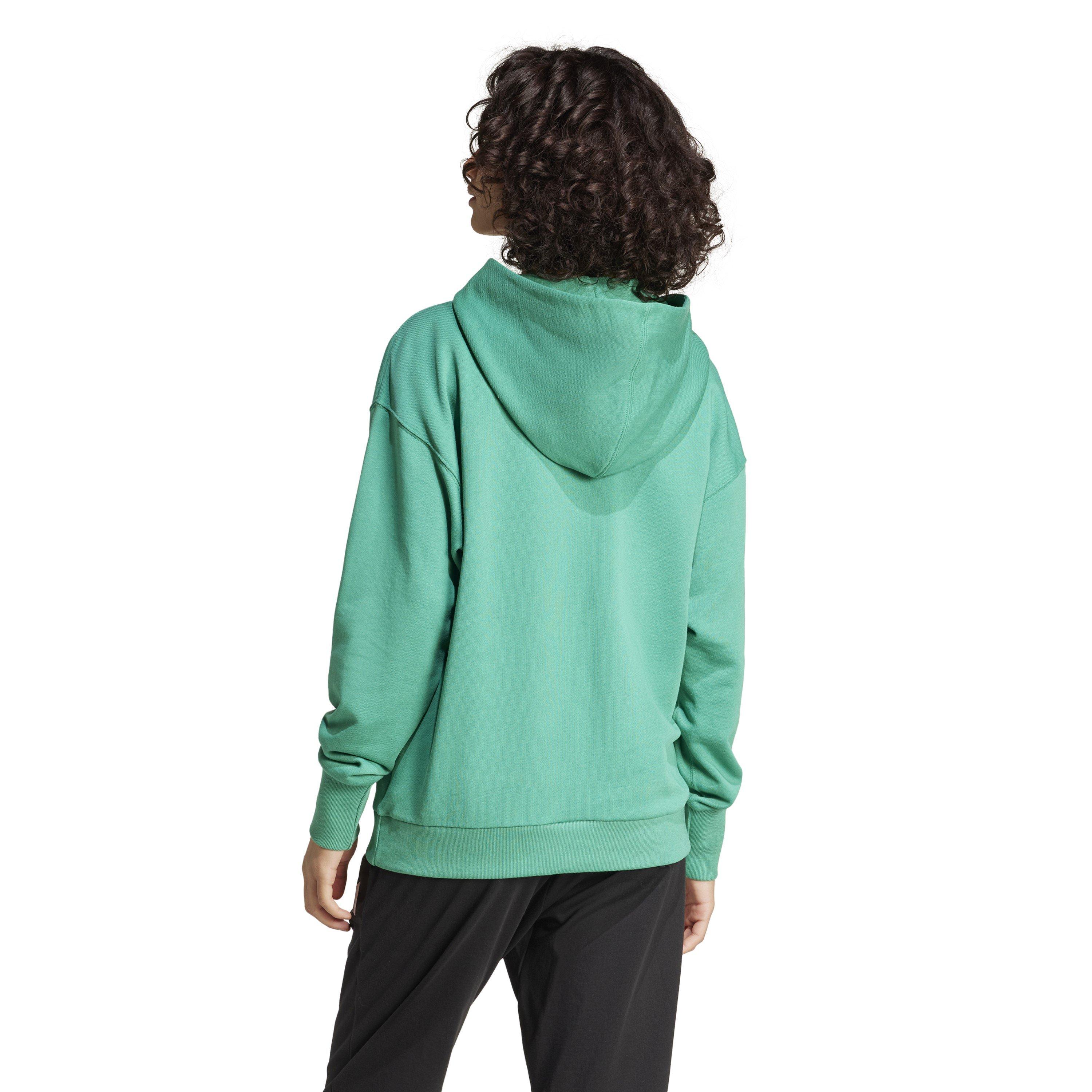 Court Green - adidas - ALL SZN French Terry Loose Hoodie Womens - 3