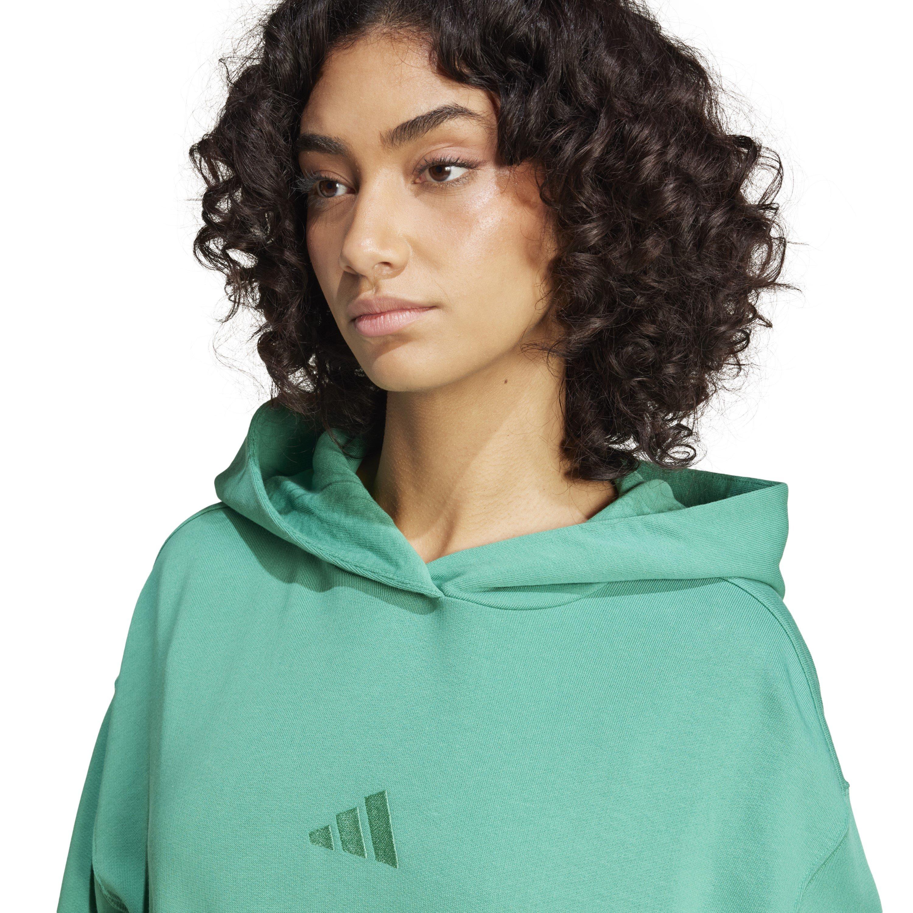 Court Green - adidas - ALL SZN French Terry Loose Hoodie Womens - 5