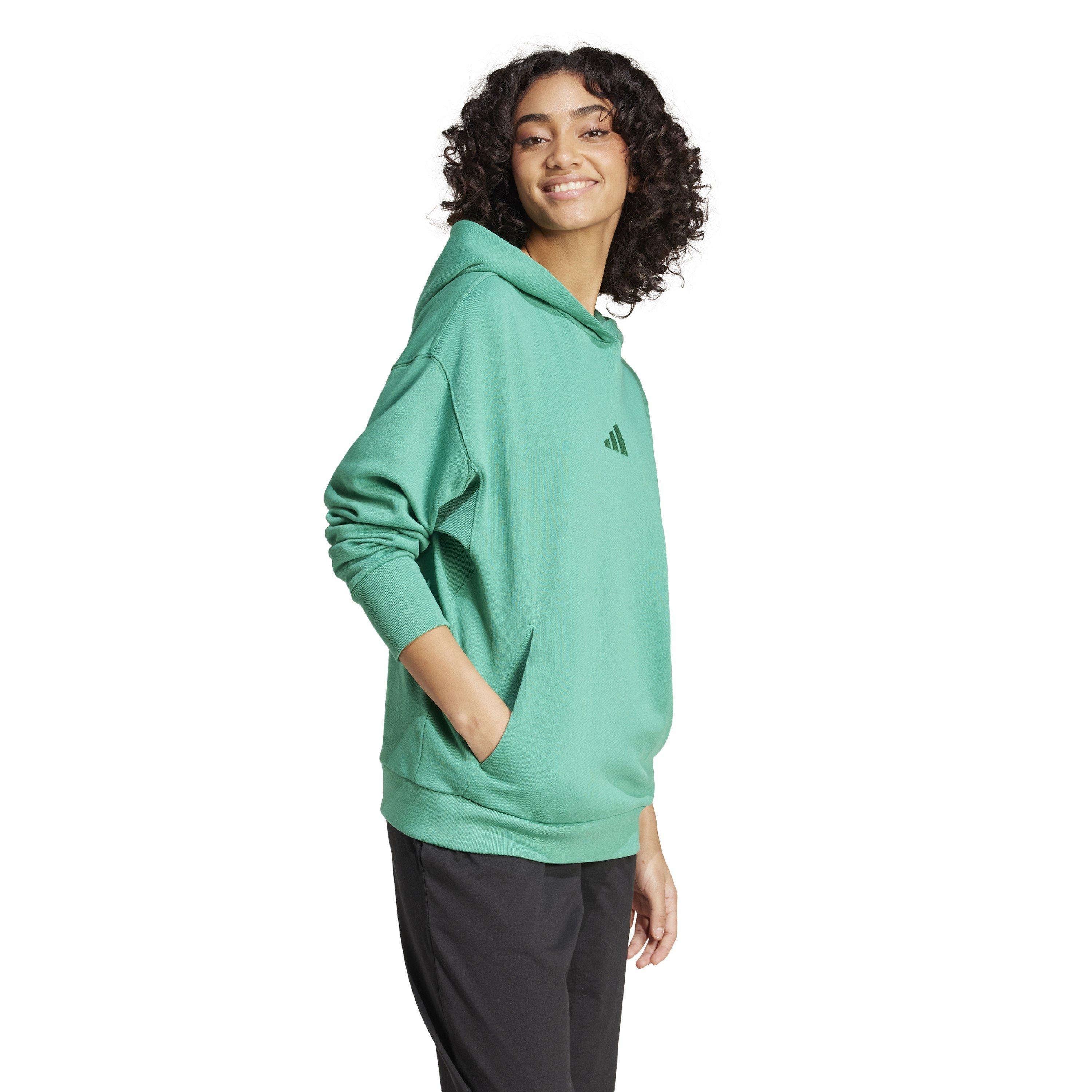 Court Green - adidas - ALL SZN French Terry Loose Hoodie Womens - 6