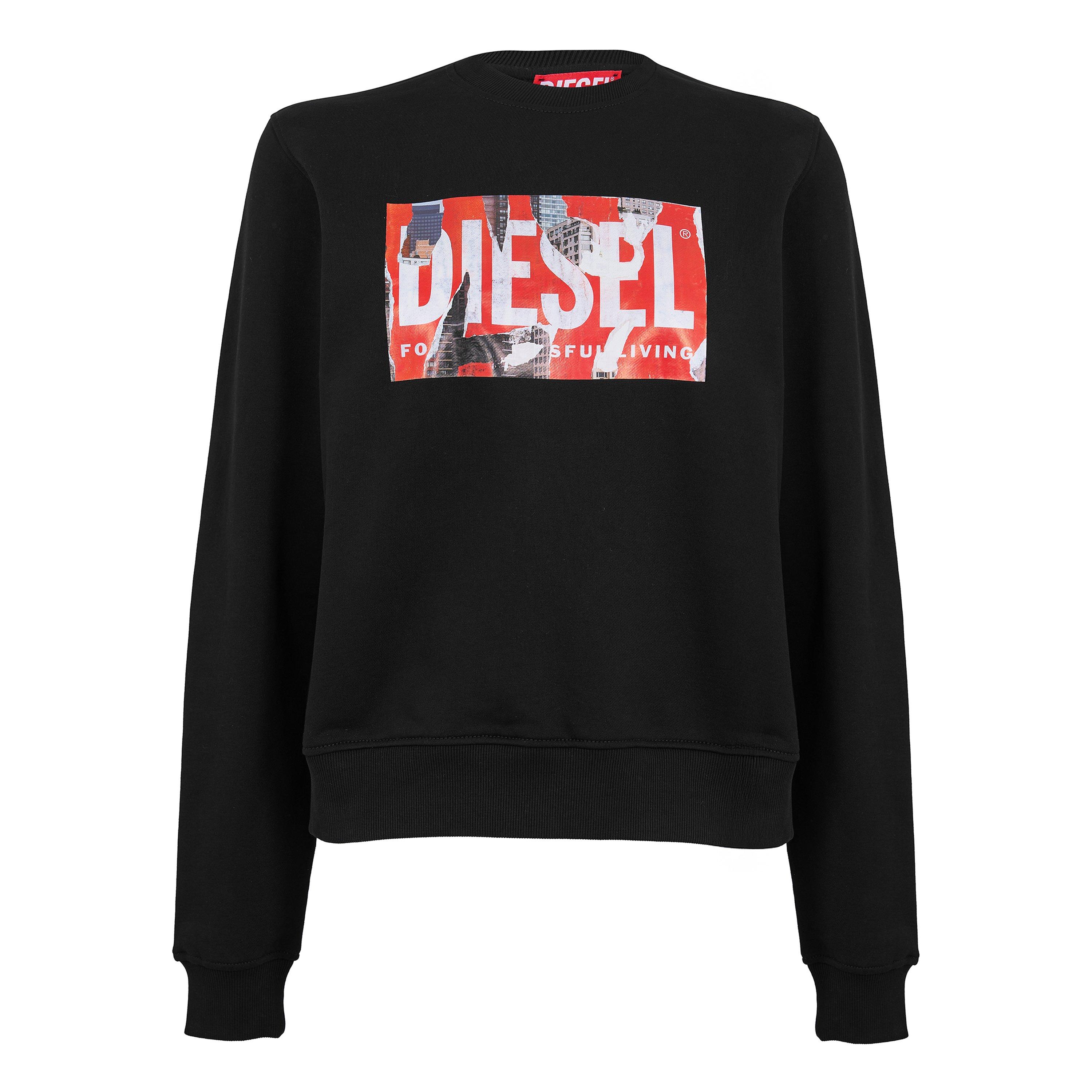Black Black - Diesel - Women's Crew Sweatshirt - 1