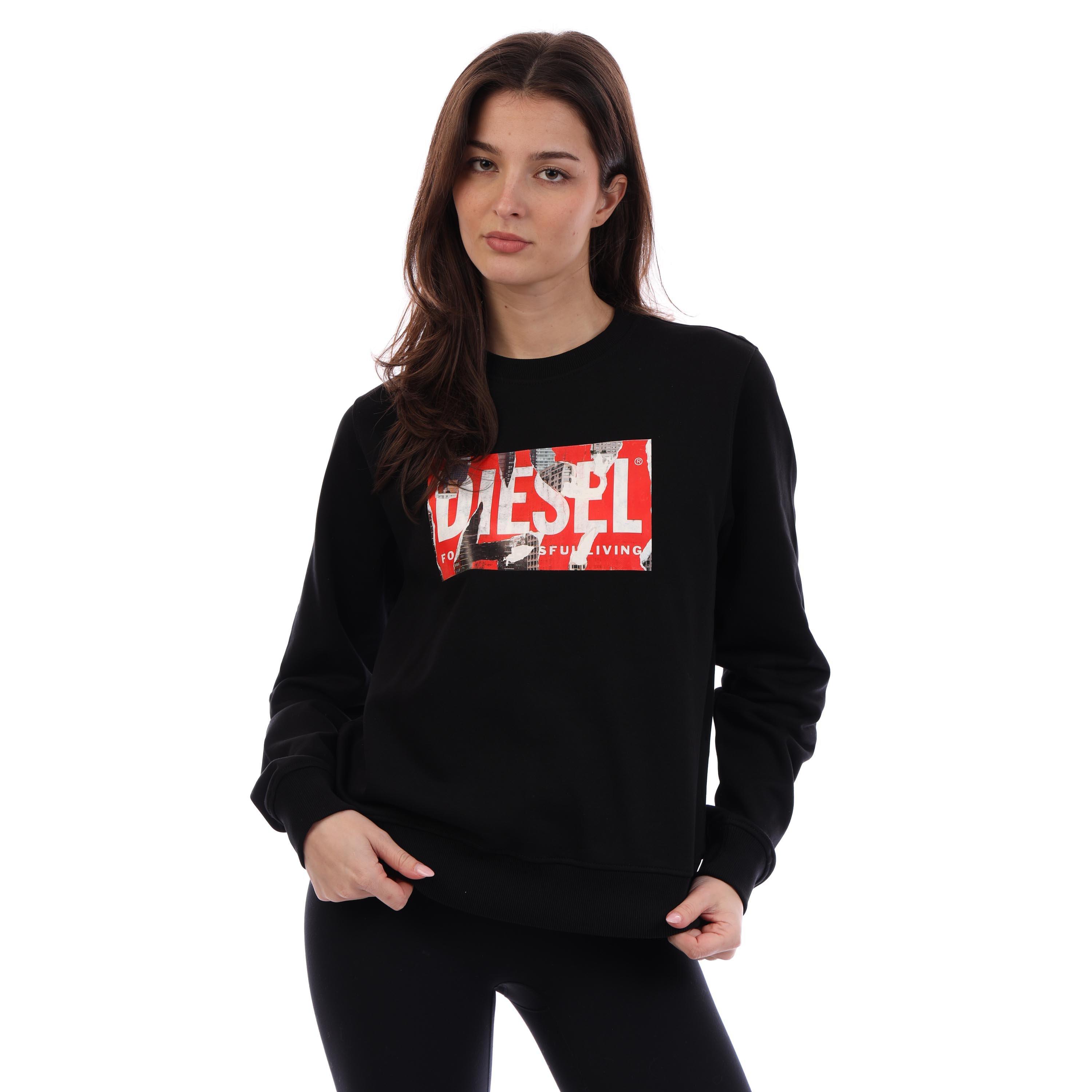 Black Black - Diesel - Women's Crew Sweatshirt - 3